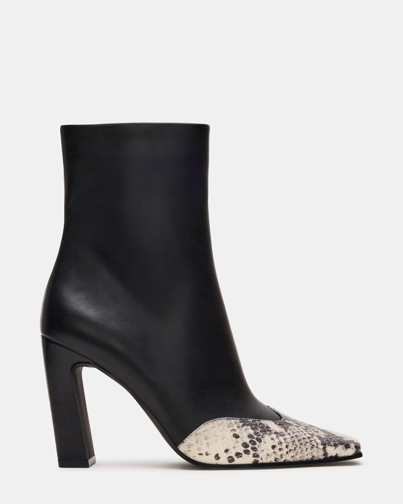LYLE black ankle boots styled with skinny jeans for a night out.