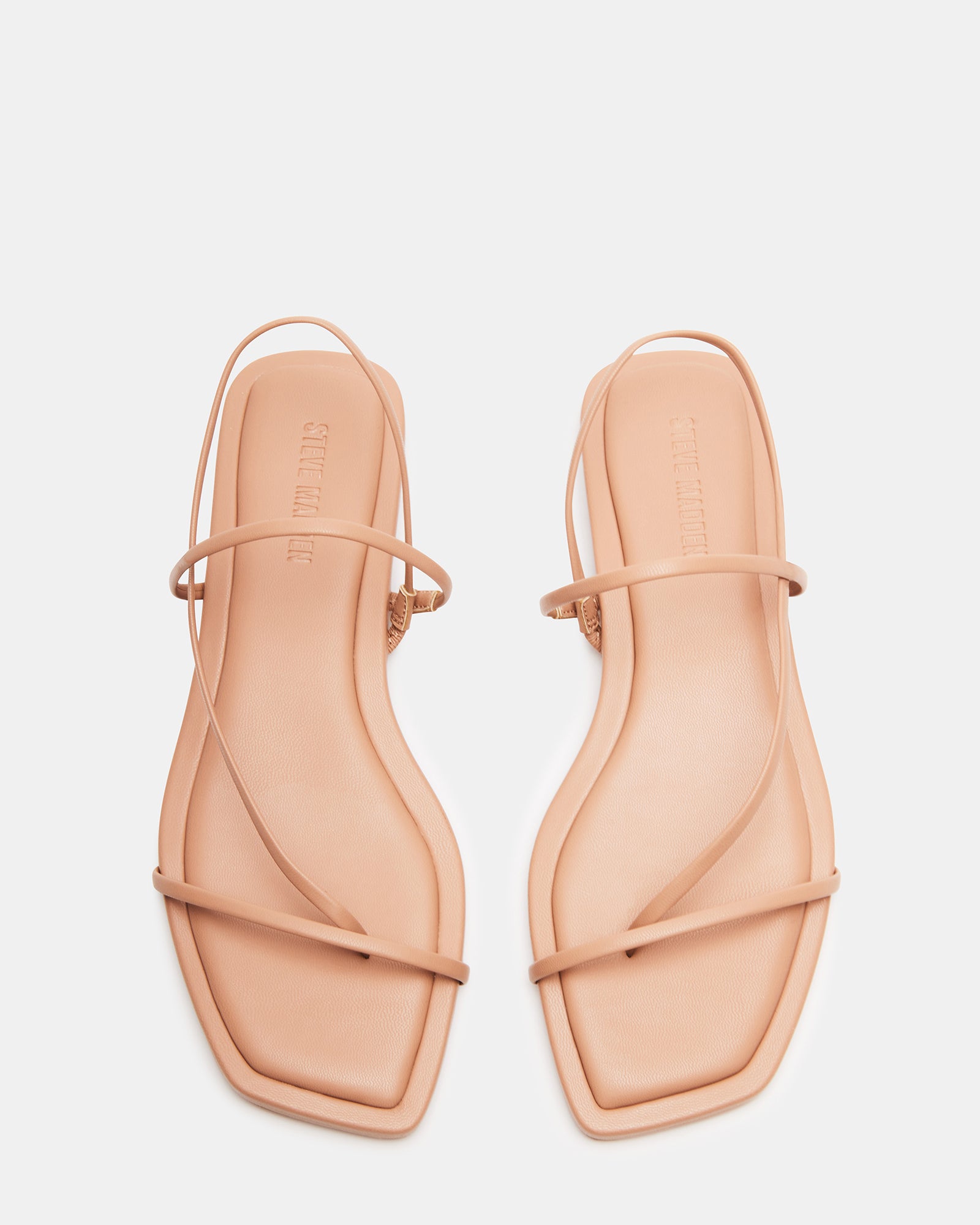 Close-up of the vegan leather texture and low heel design on these bridal shoes