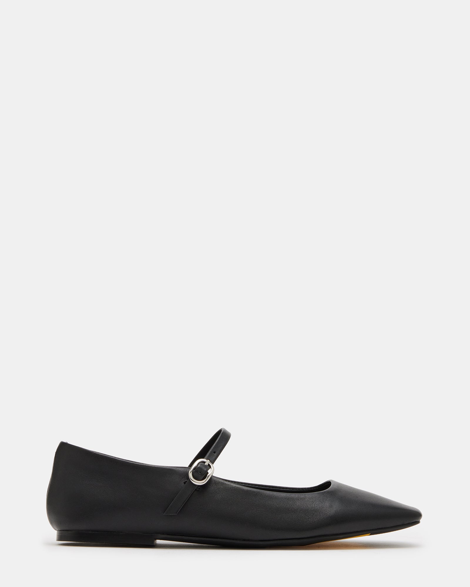Maple black ballet flats showcasing square toe design