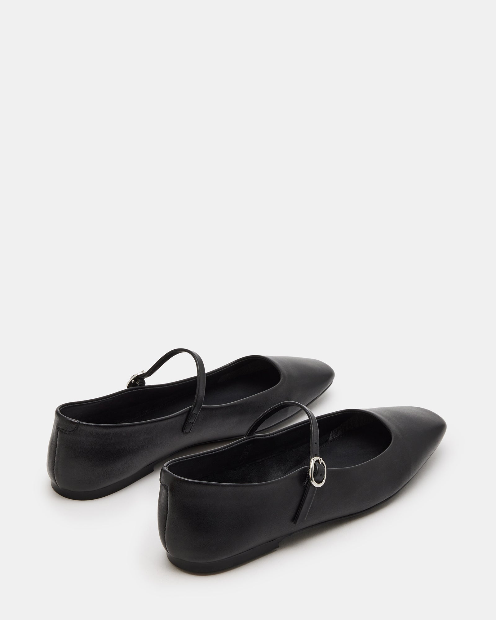 Close-up of Maple leather flats highlighting quality craftsmanship