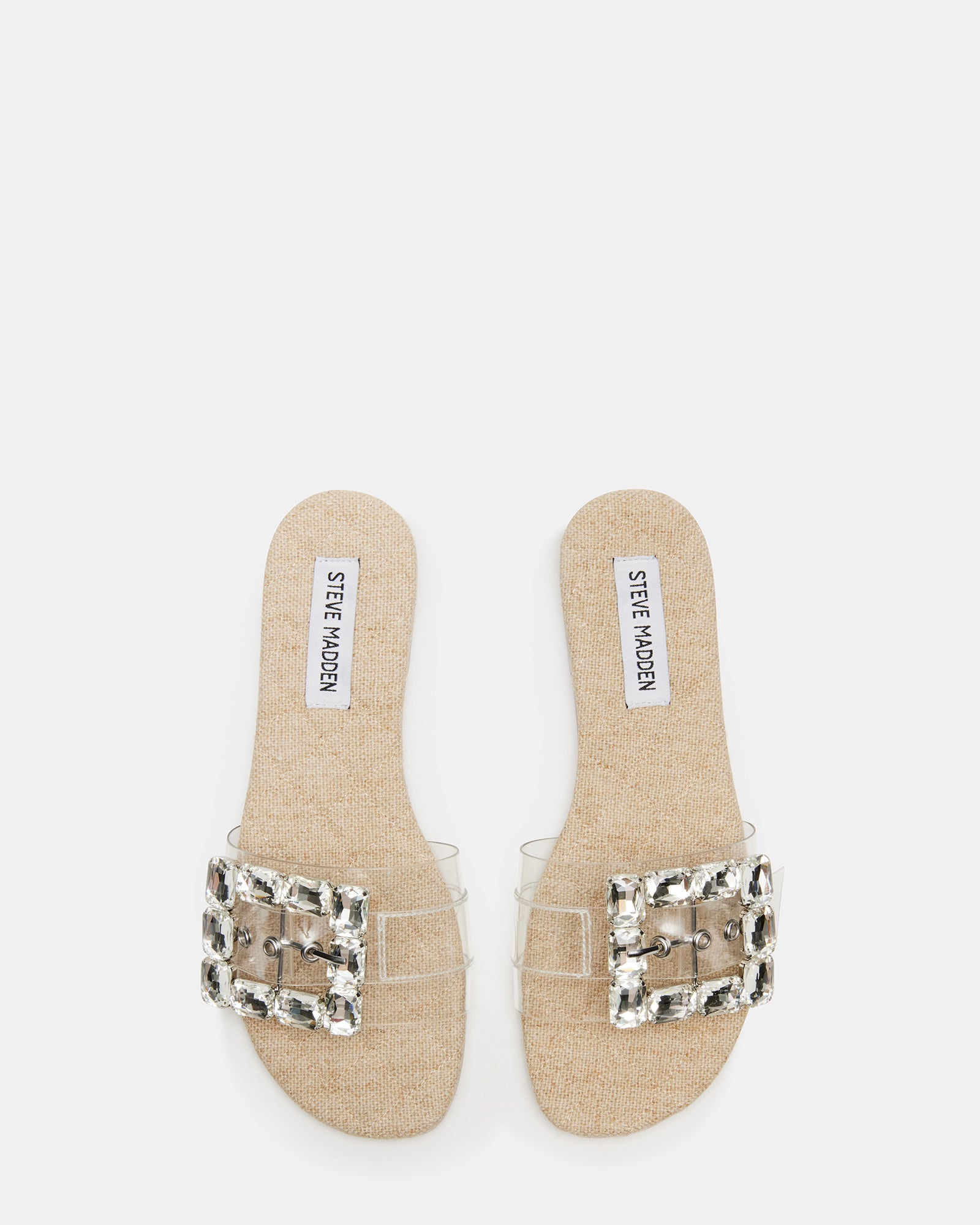 Top-down view of flat sandals women can wear casually or dress up
