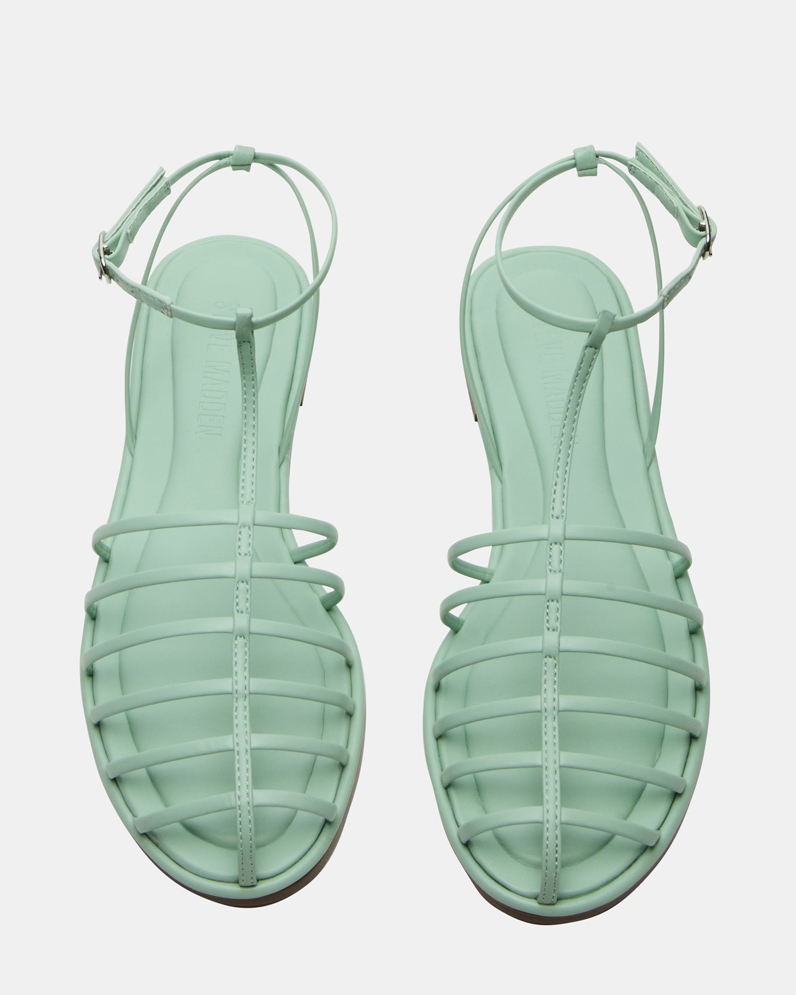 Marin Pistachio fisherman sandals showcasing the secure ankle strap.