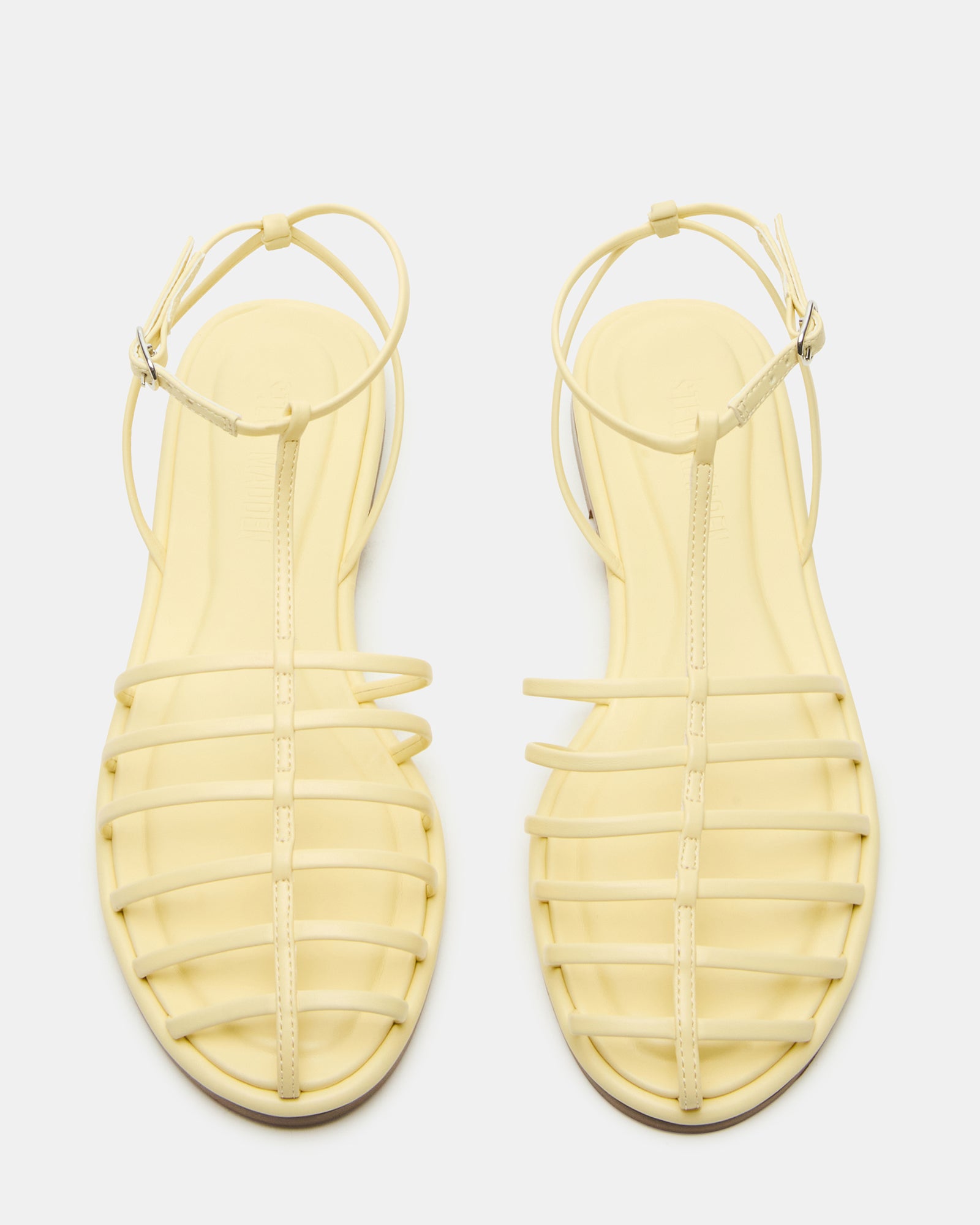 Close-up of Marin Breeze vegan leather fisherman sandals showcasing the ankle strap.