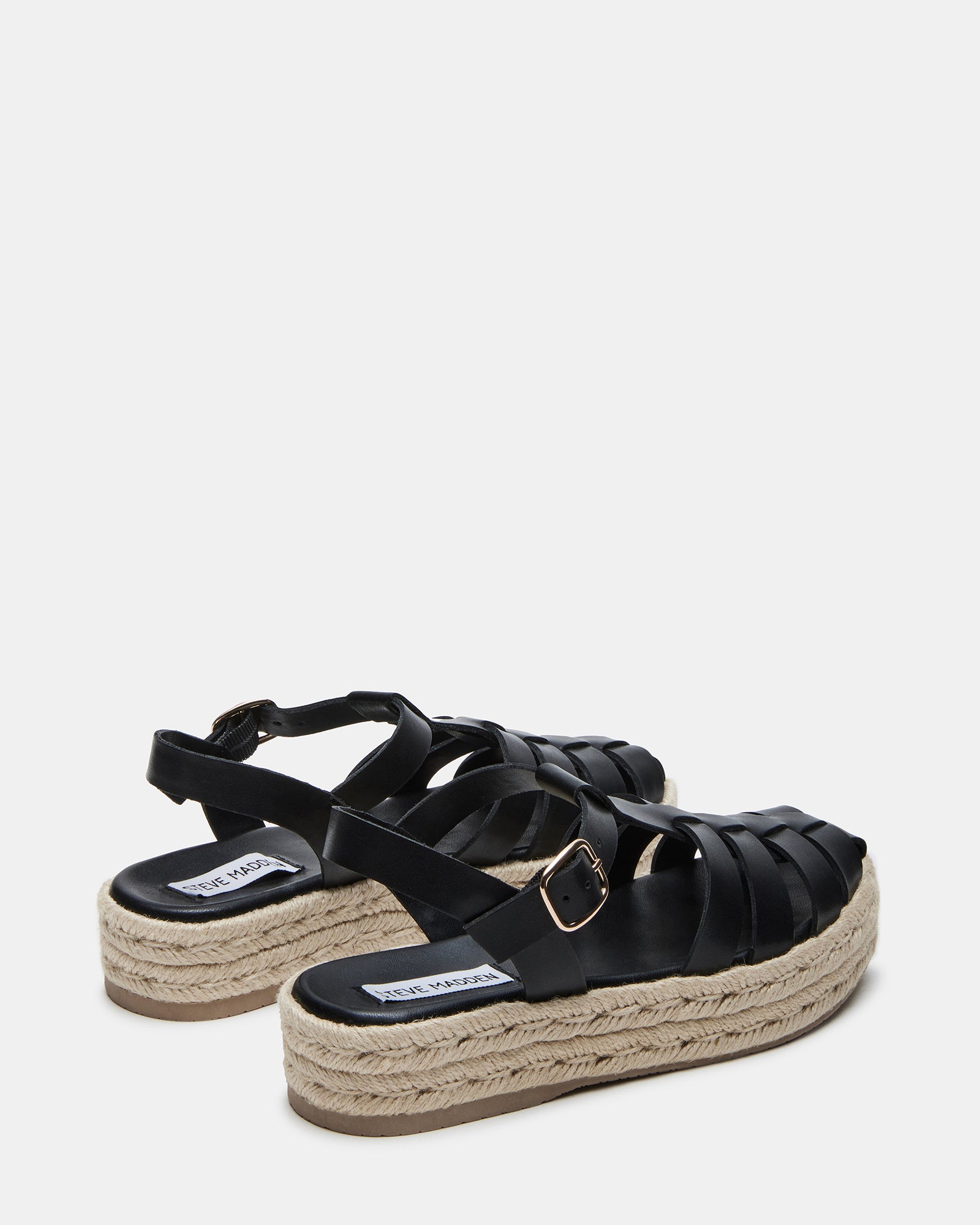 Side view of the Marlin leather sandal highlighting the 1.5-inch flatform sole