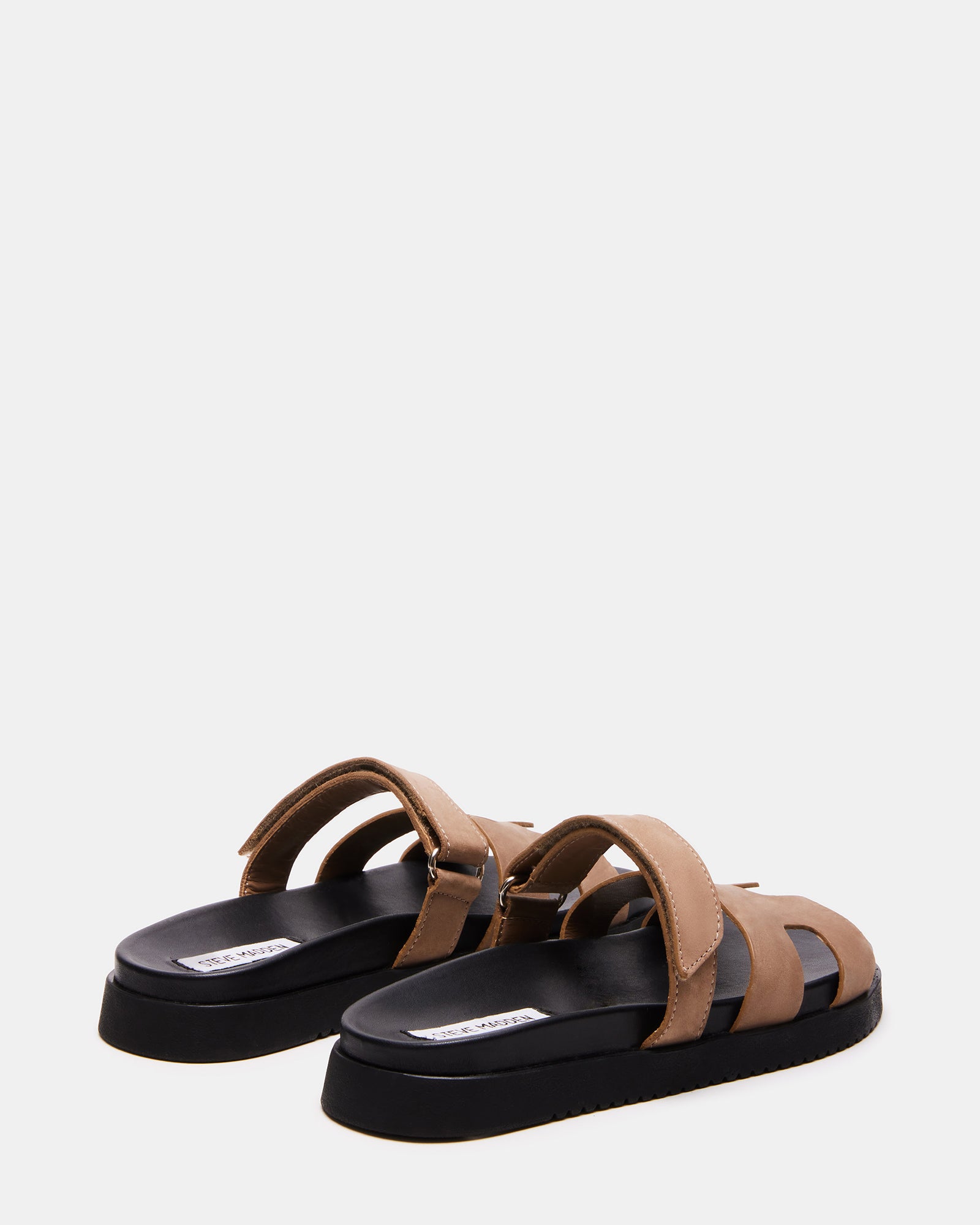 Back heel profile of teva flatform sandals inspired tread sole for city wear