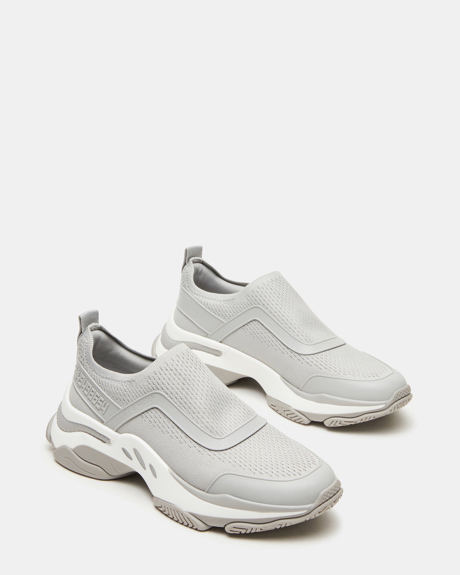 Close-up of breathable knit upper and pull tab