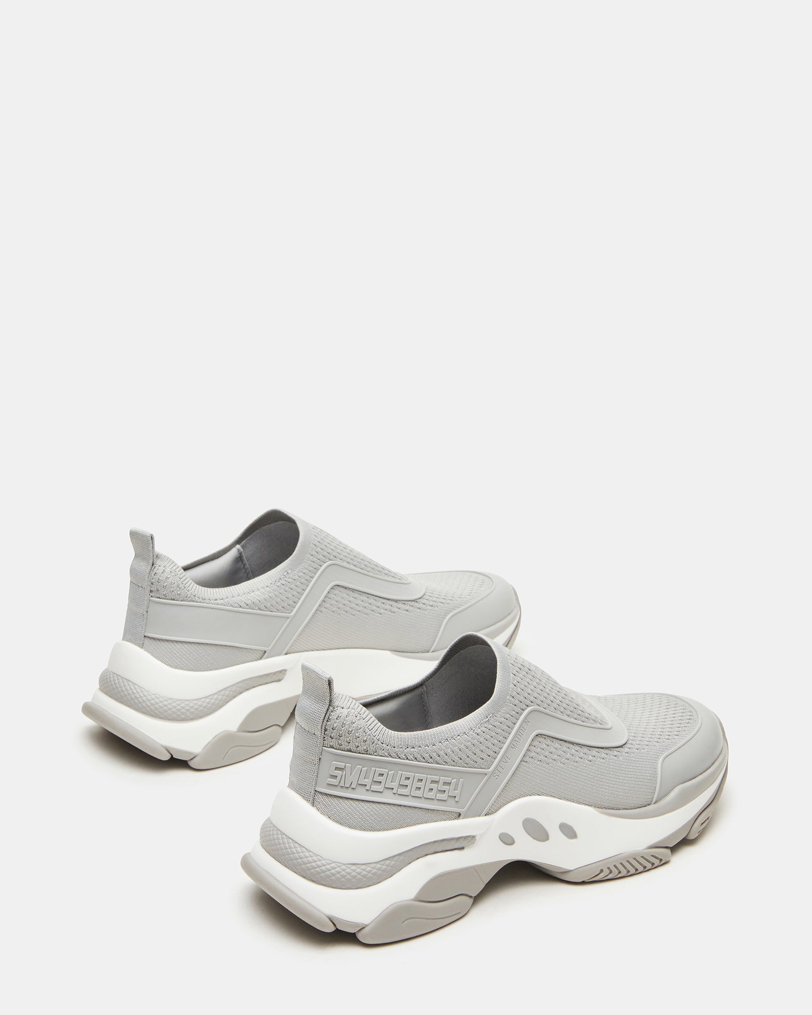 Close-up of breathable knit upper and pull tab