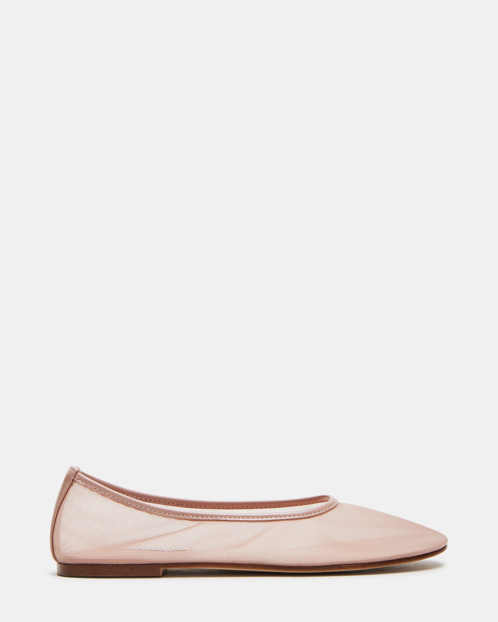 Meadow Blush ballet flats angled to show breathable mesh detail