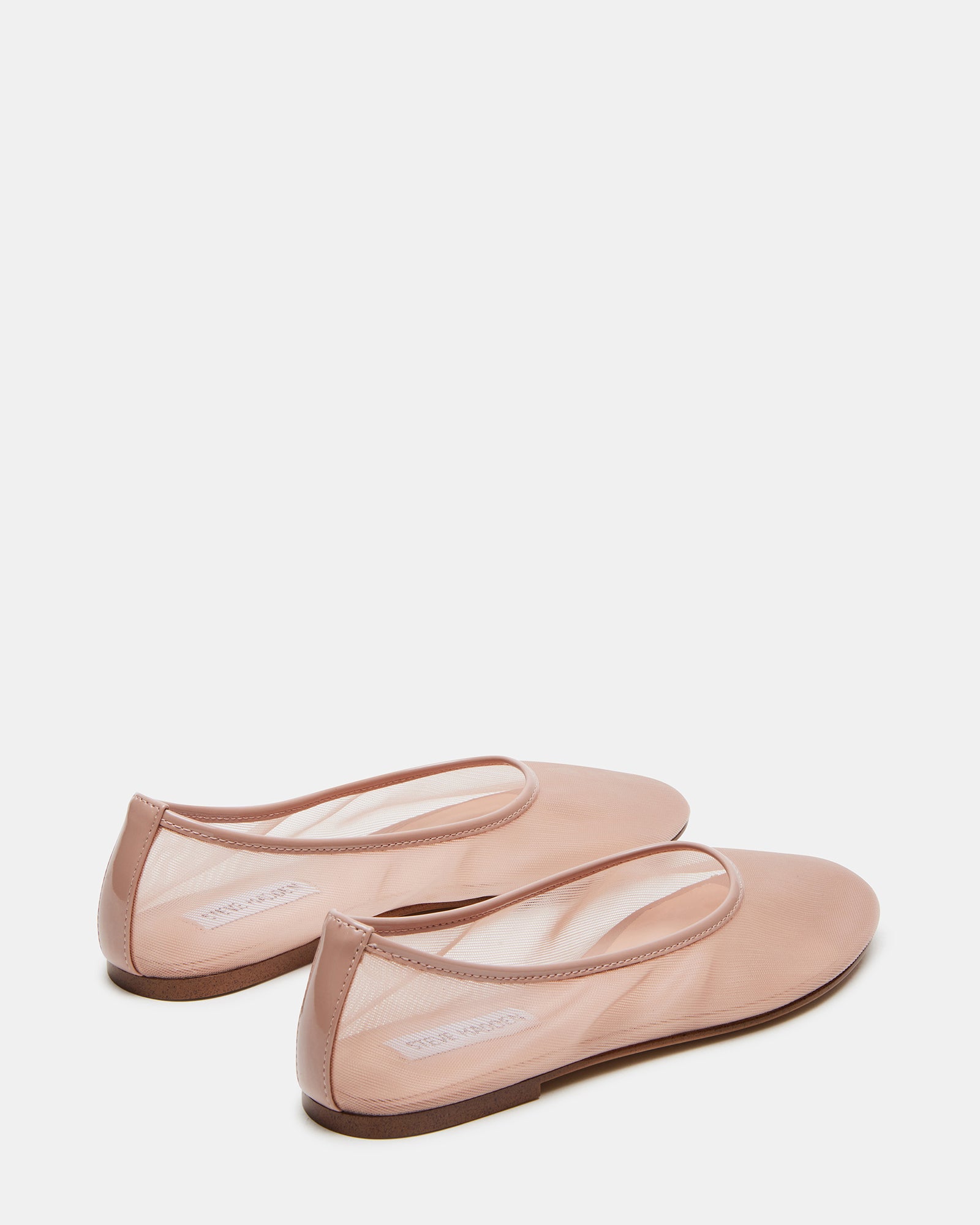 Close-up of ballet ballerina flats highlighting flexible synthetic sole