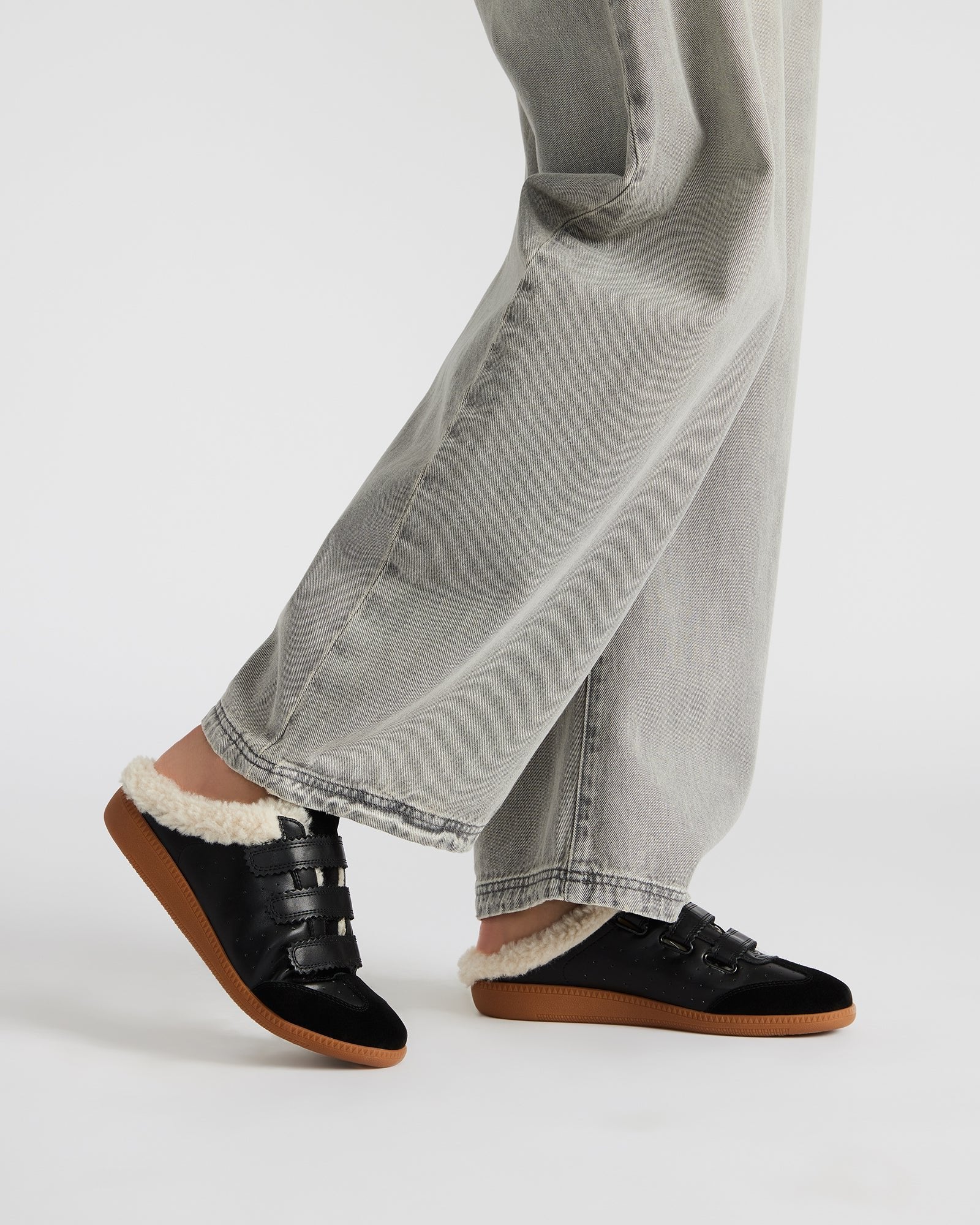 Memento shearling lined shoes women in casual outdoor setting.