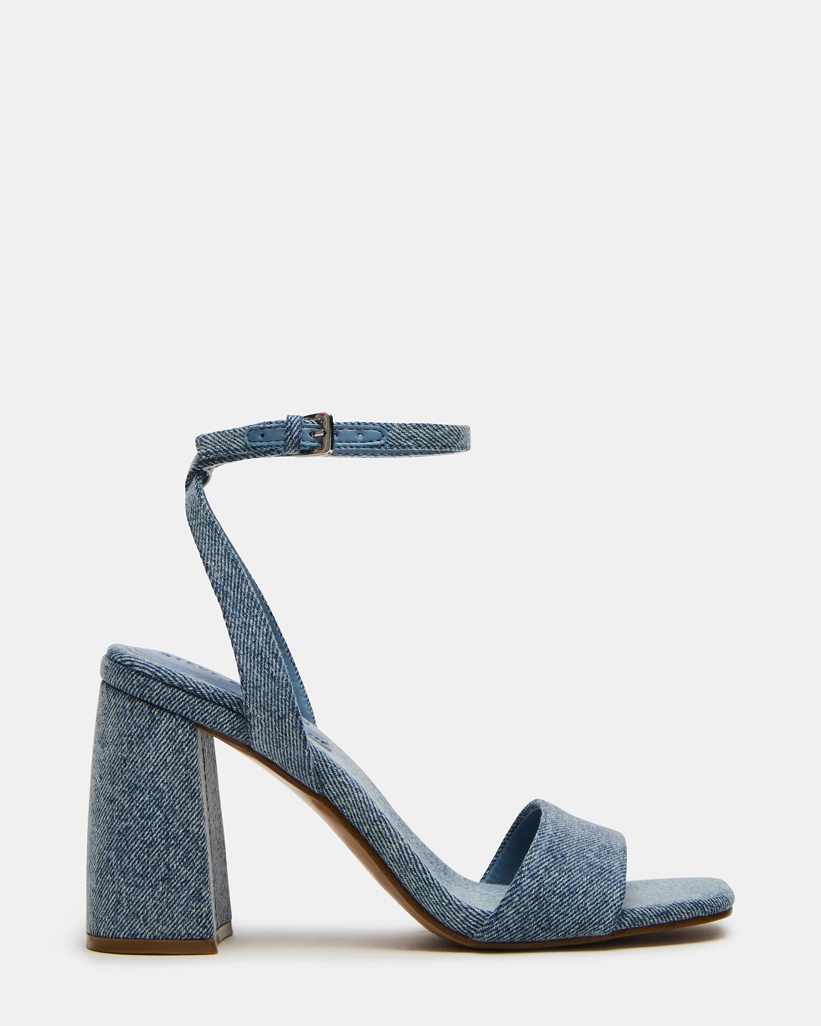 MESSA black square toe heels styled with tailored trousers for a professional look