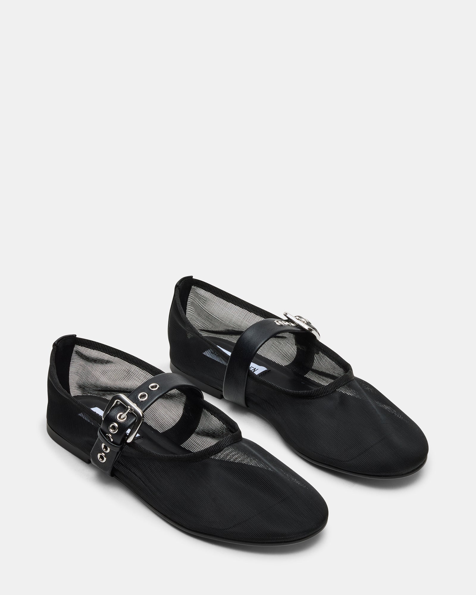 Side view showing mesh ventilation on these comfortable flats