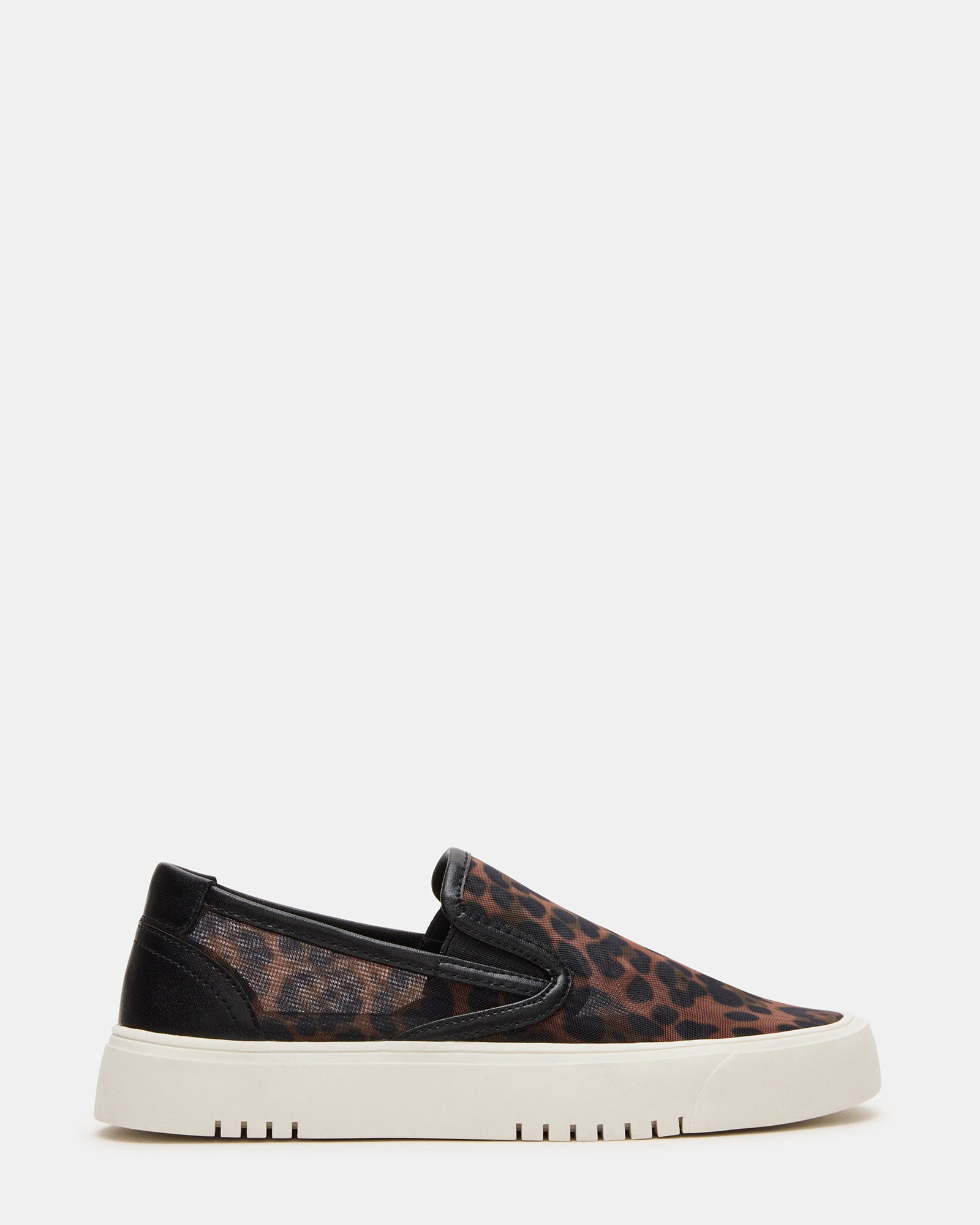 Murphy leopard print low-top sneakers showcasing rounded toe design