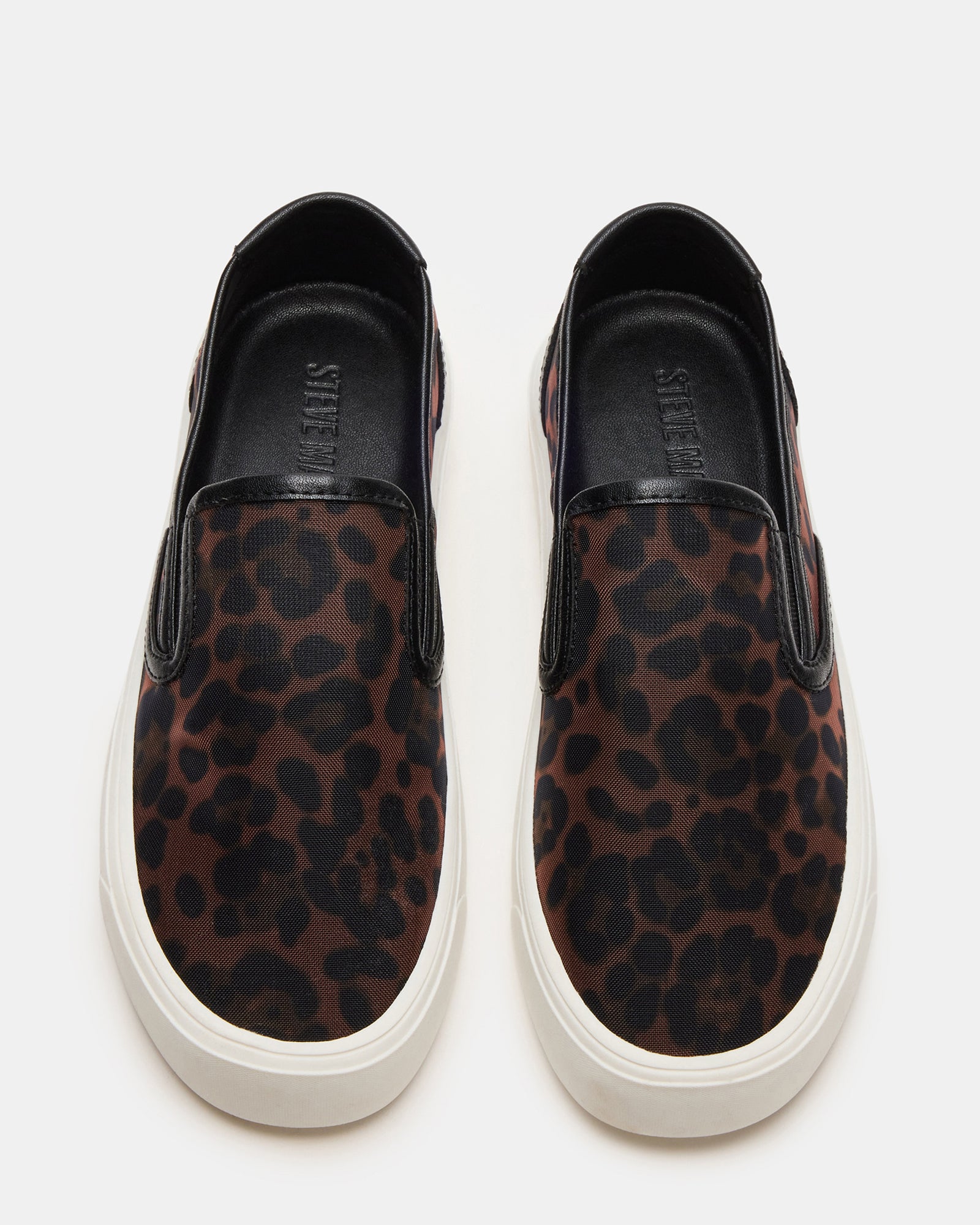 Murphy leopard print low-top sneakers showcasing rounded toe design