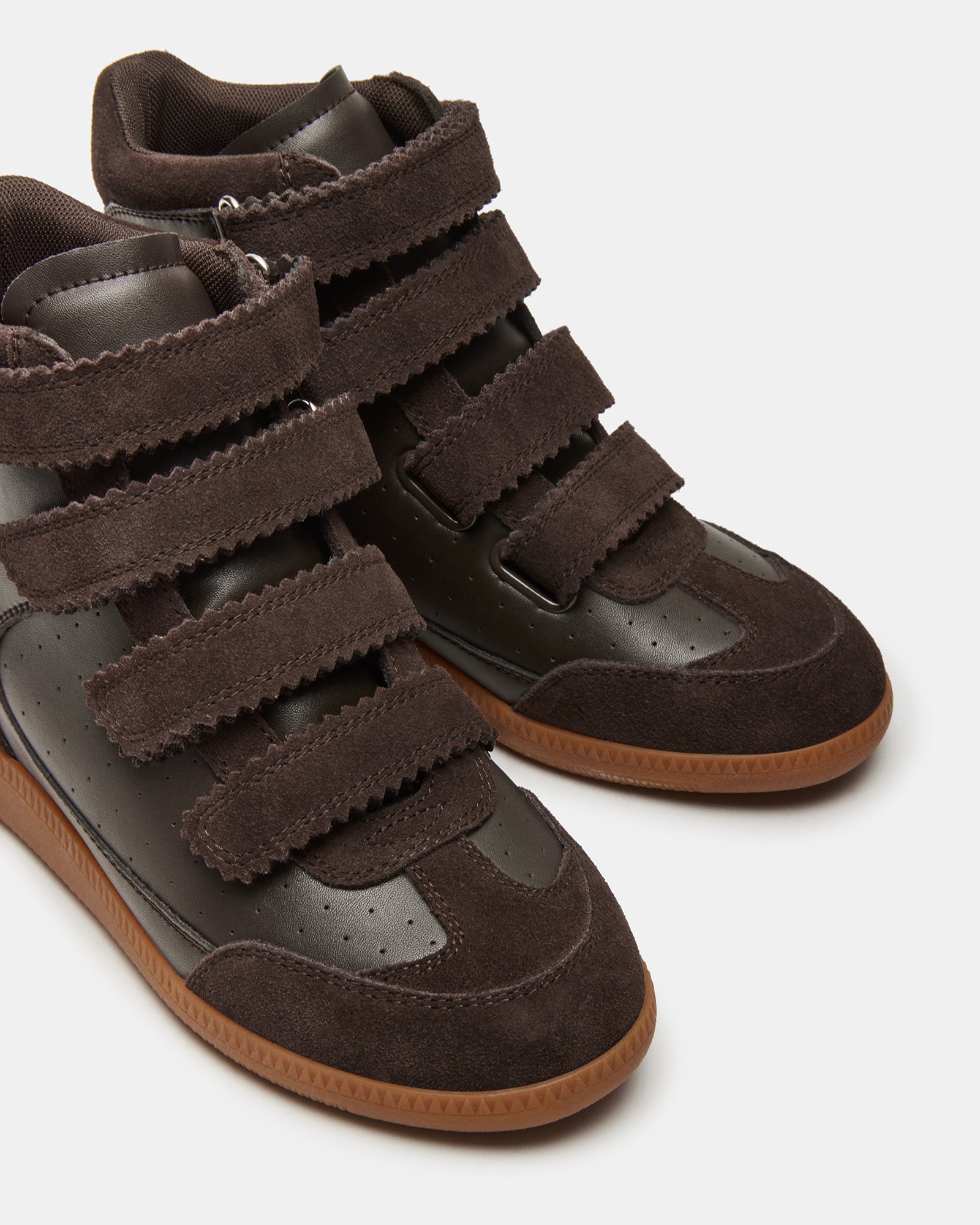Stylish outfit pairing featuring womens high-top sneakers