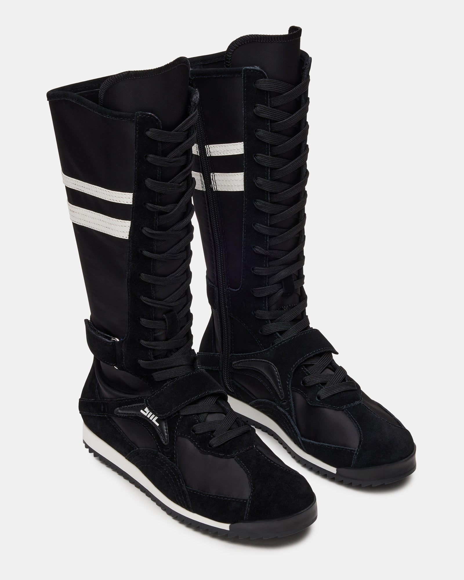 Front shot of MYRCELLA sneakers highlighting the rounded toe and lace-up feature