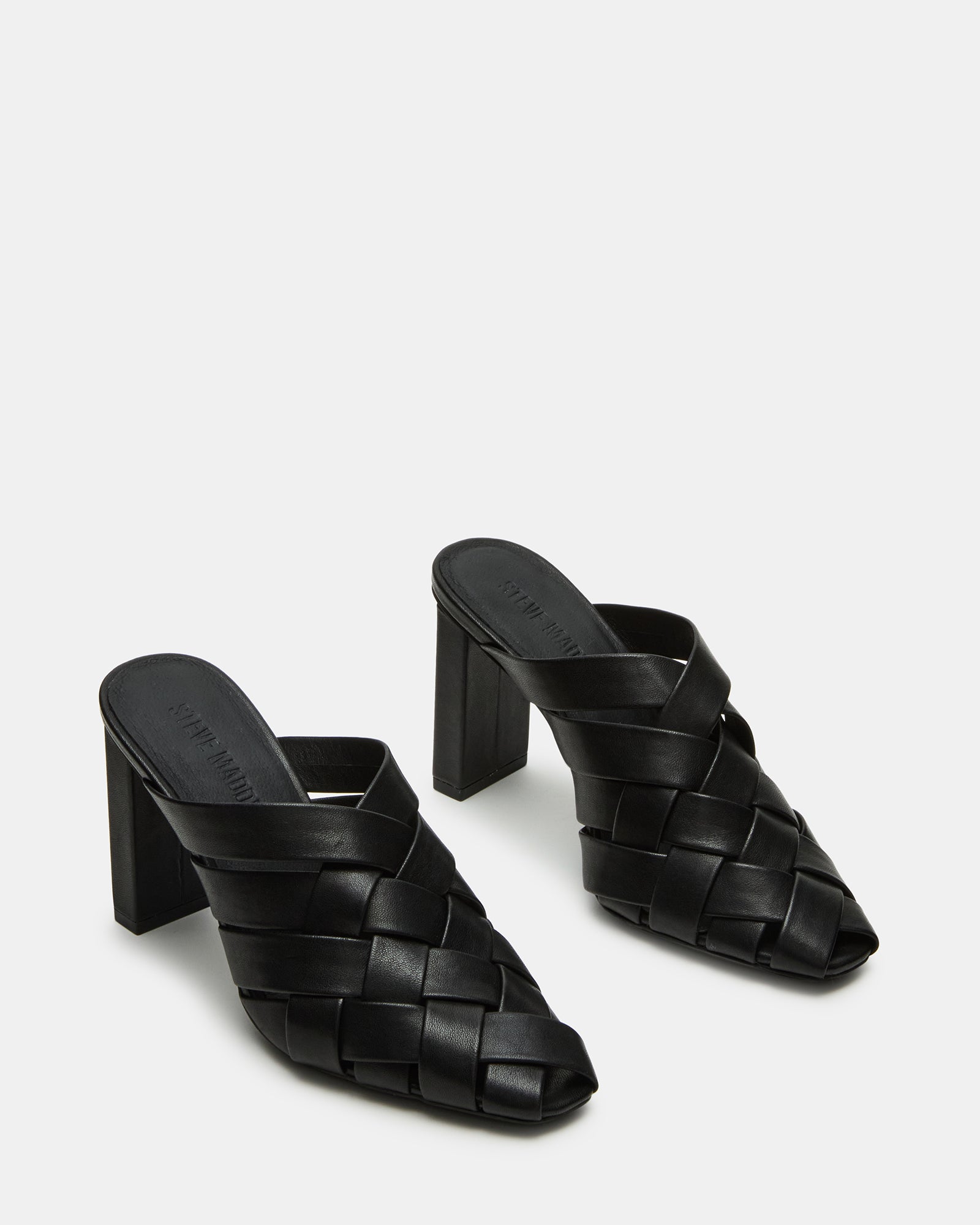 NAKITA kitten heel mules styled with cropped jeans for a casual day out
