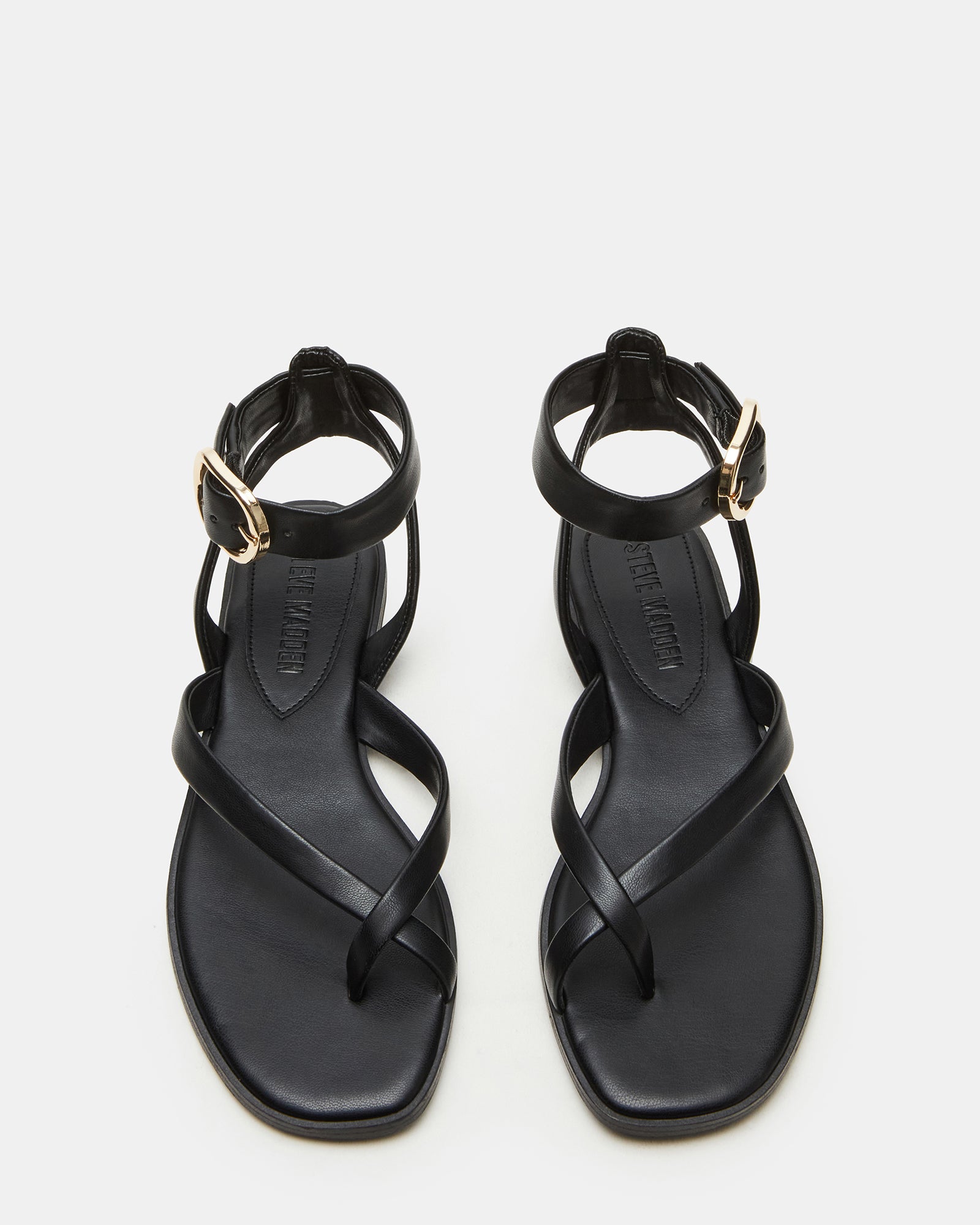 Side view of NASHIRA flat sandal with ankle support, ideal for daily wear