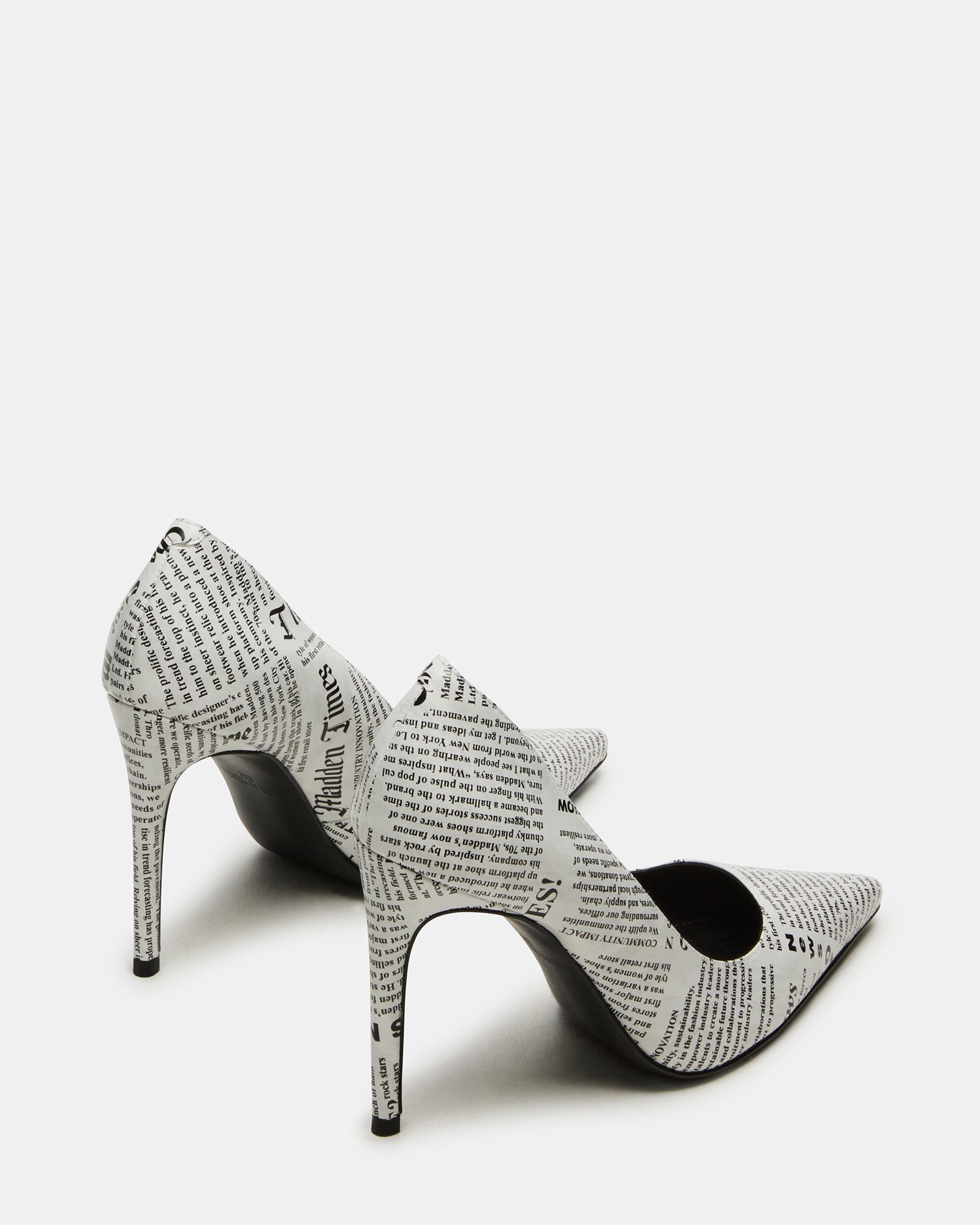 Close-up of silver high heels in pink with elegant pointed toe design