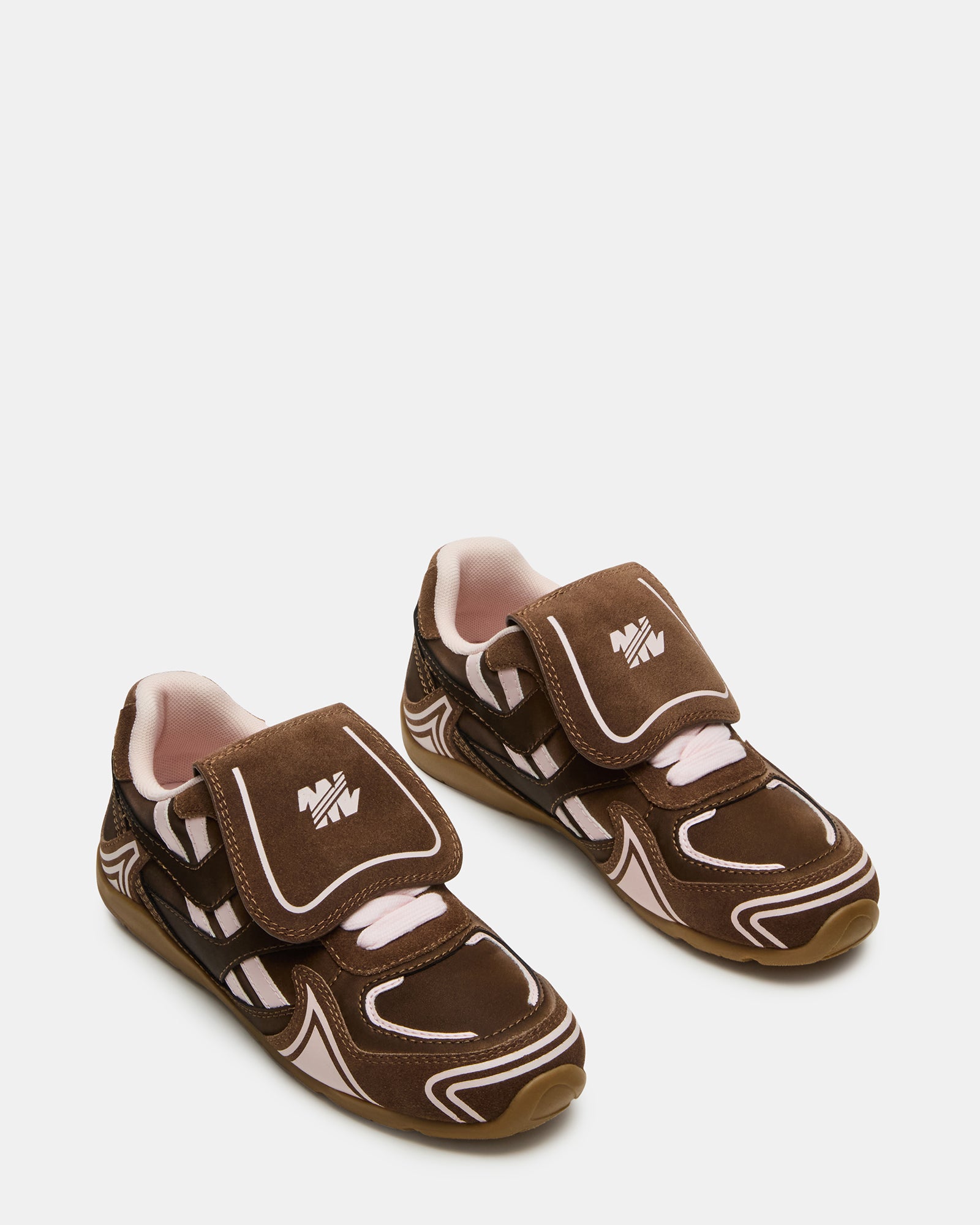 Close-up of textured suede and textile upper on mens casual shoes