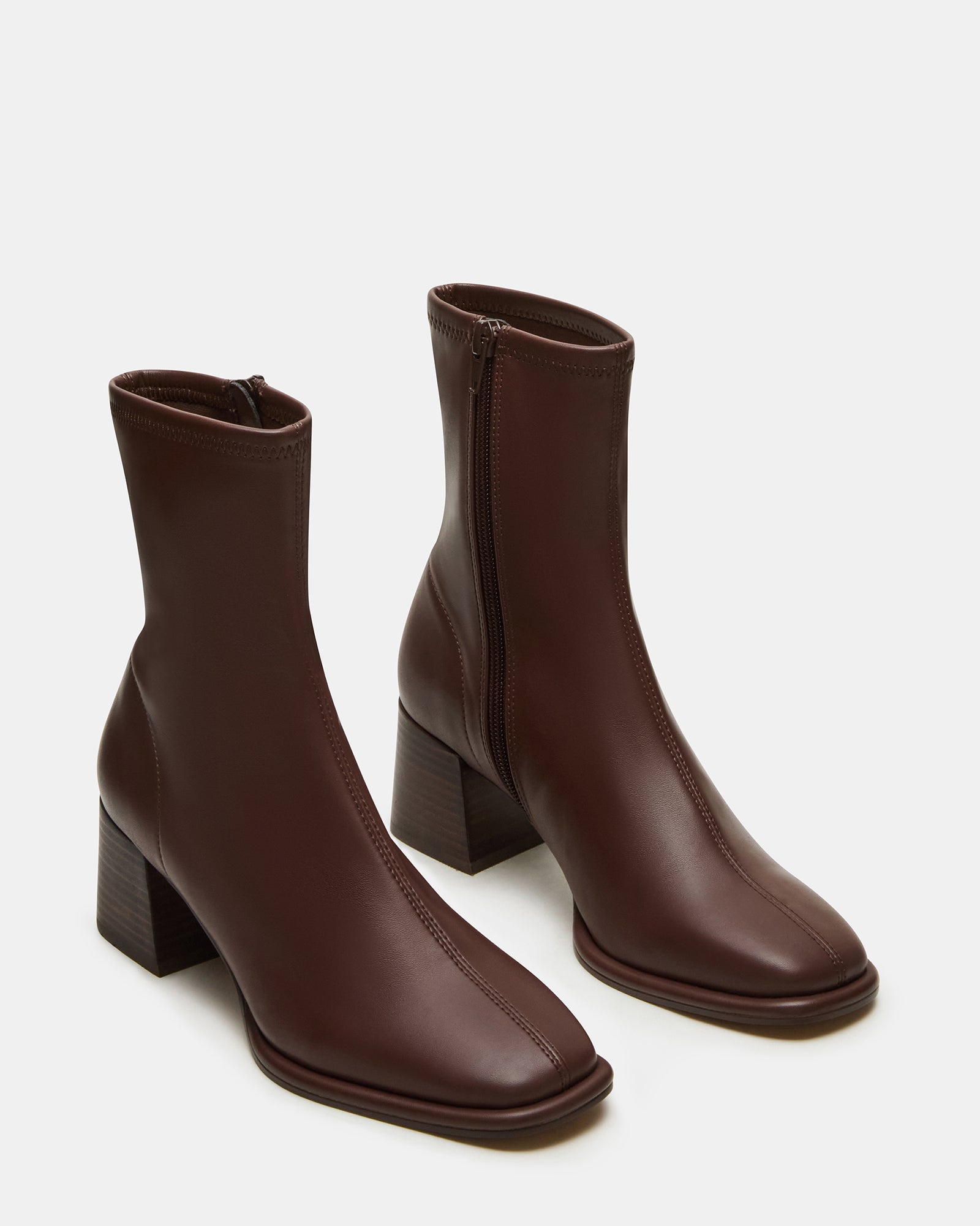 Close-up of the micro suede upper material on the Pammy ankle boots