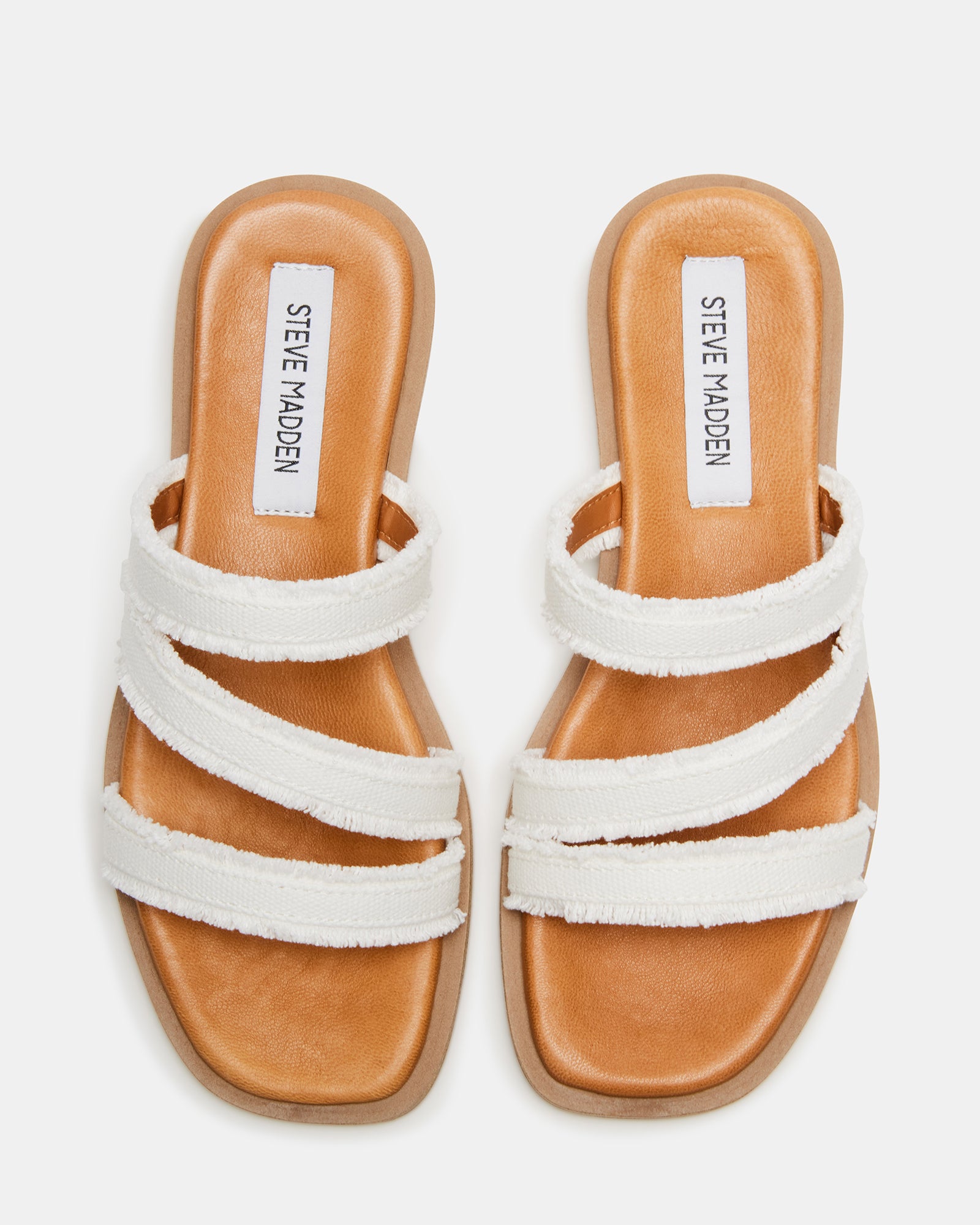 Close-up of the raffia upper and vegan leather lining