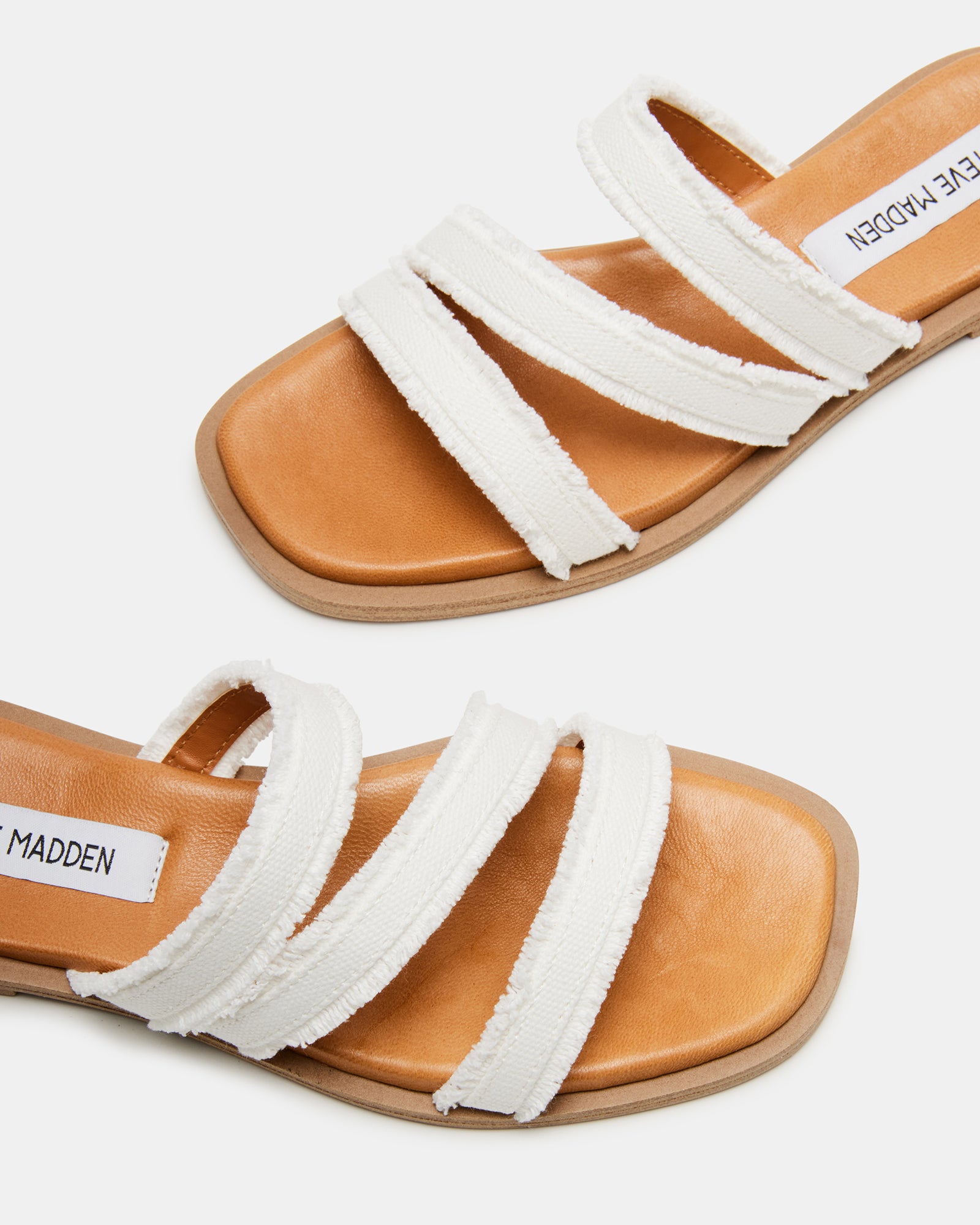 Parkley sandals paired with a summer dress, showing the square-toe design