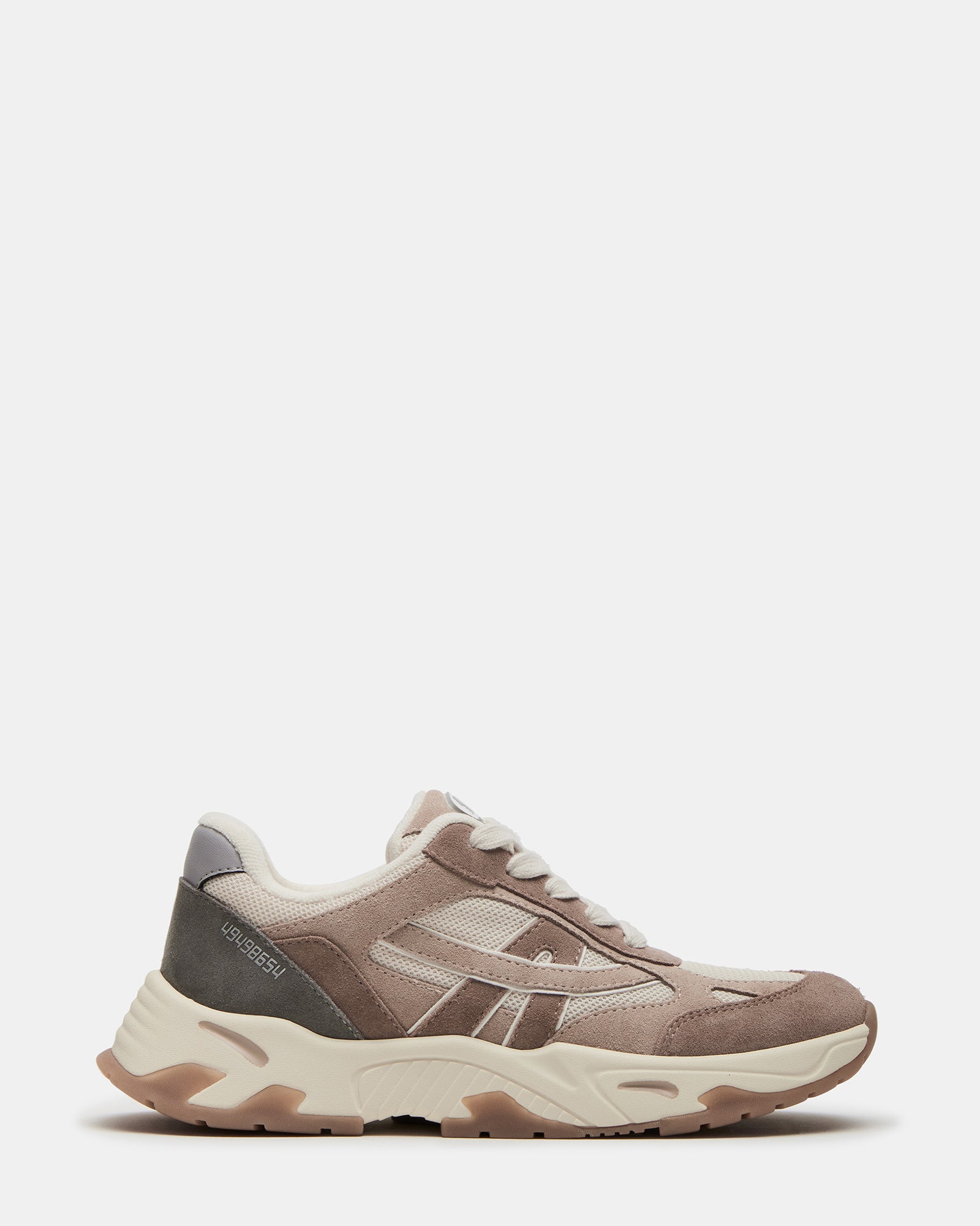 Side view of Bottega sneakers with lace-up closure and sleek design