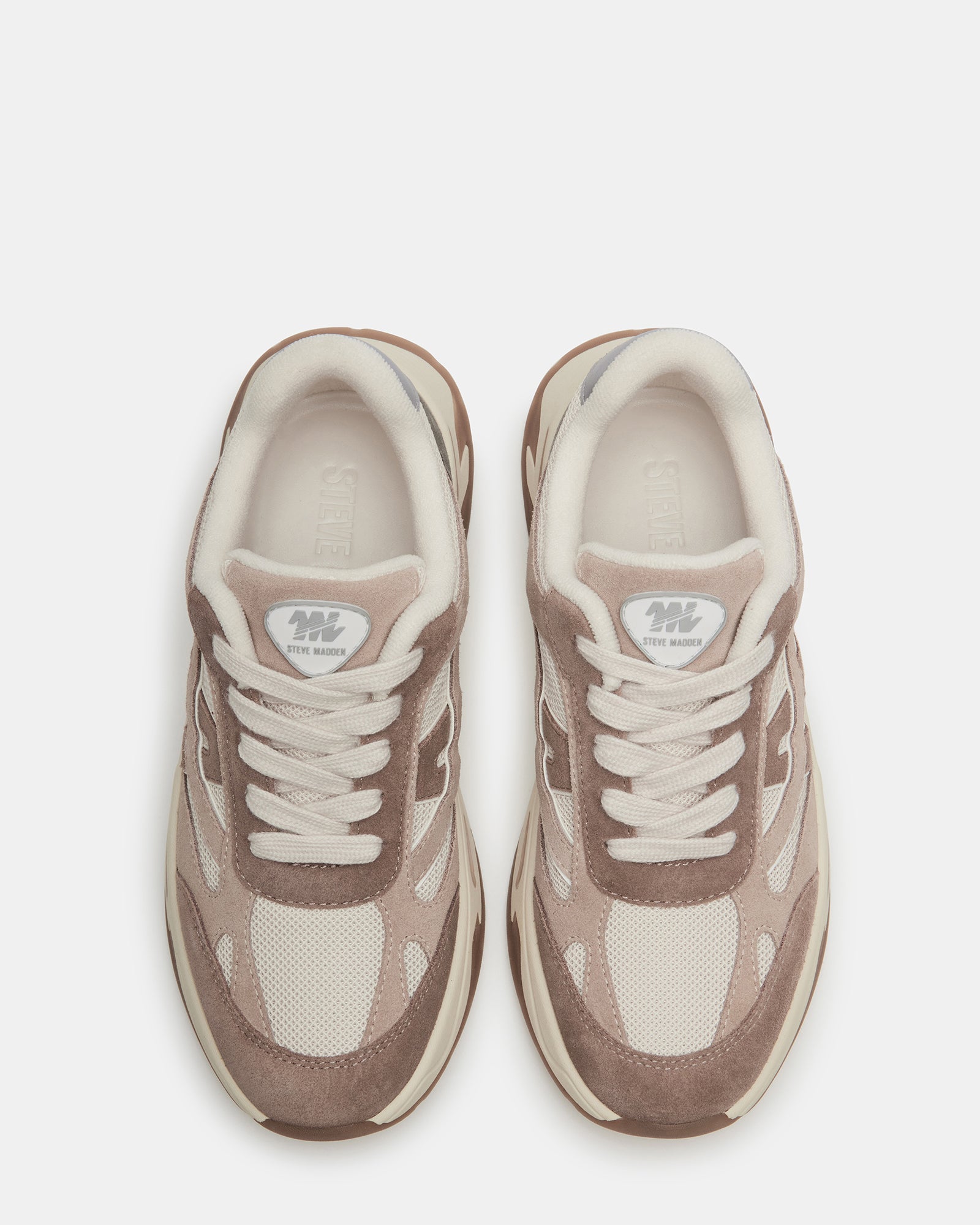Side view of Bottega sneakers with lace-up closure and sleek design