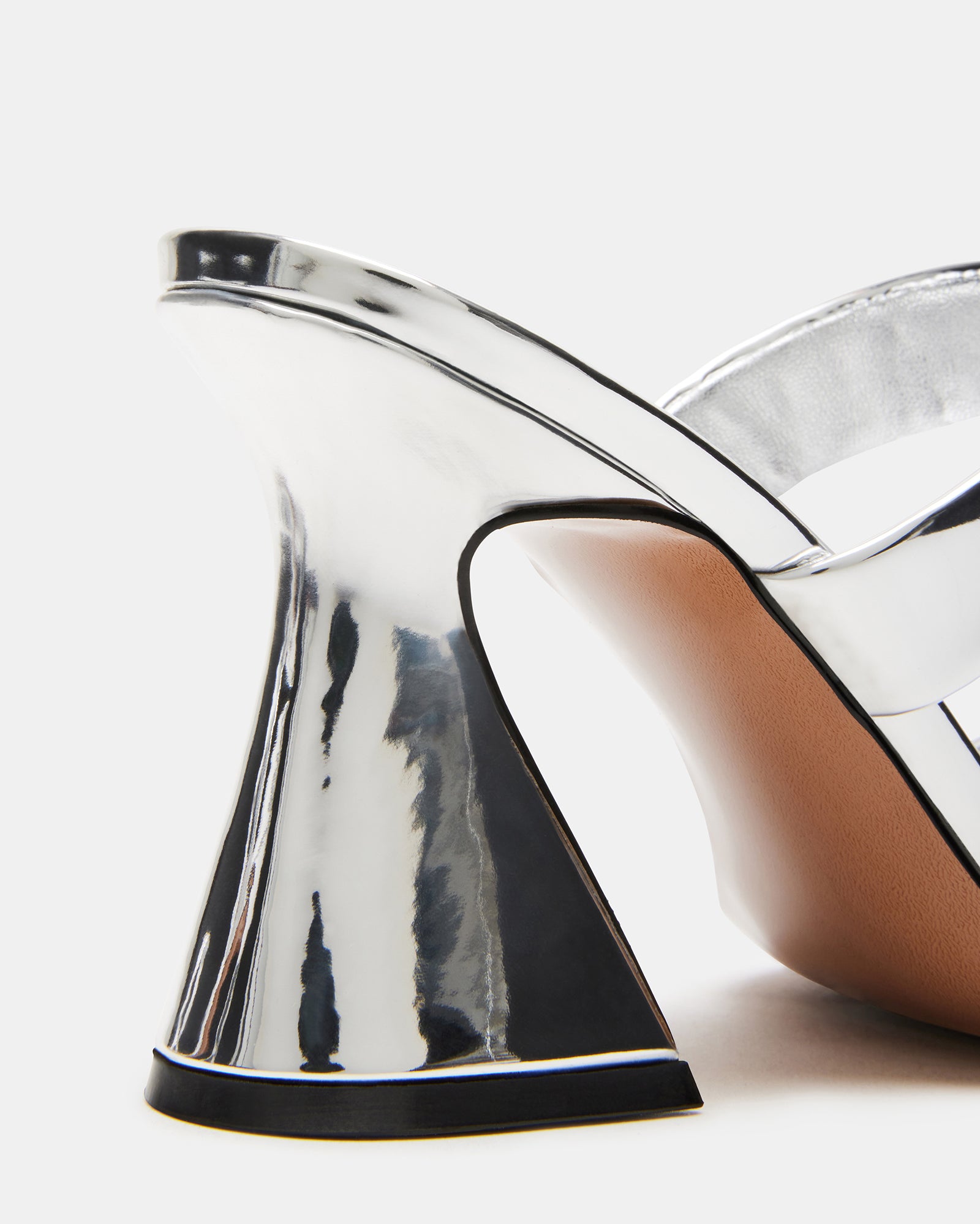 Renie mule heels styled with wide-leg pants for everyday womens shoes use