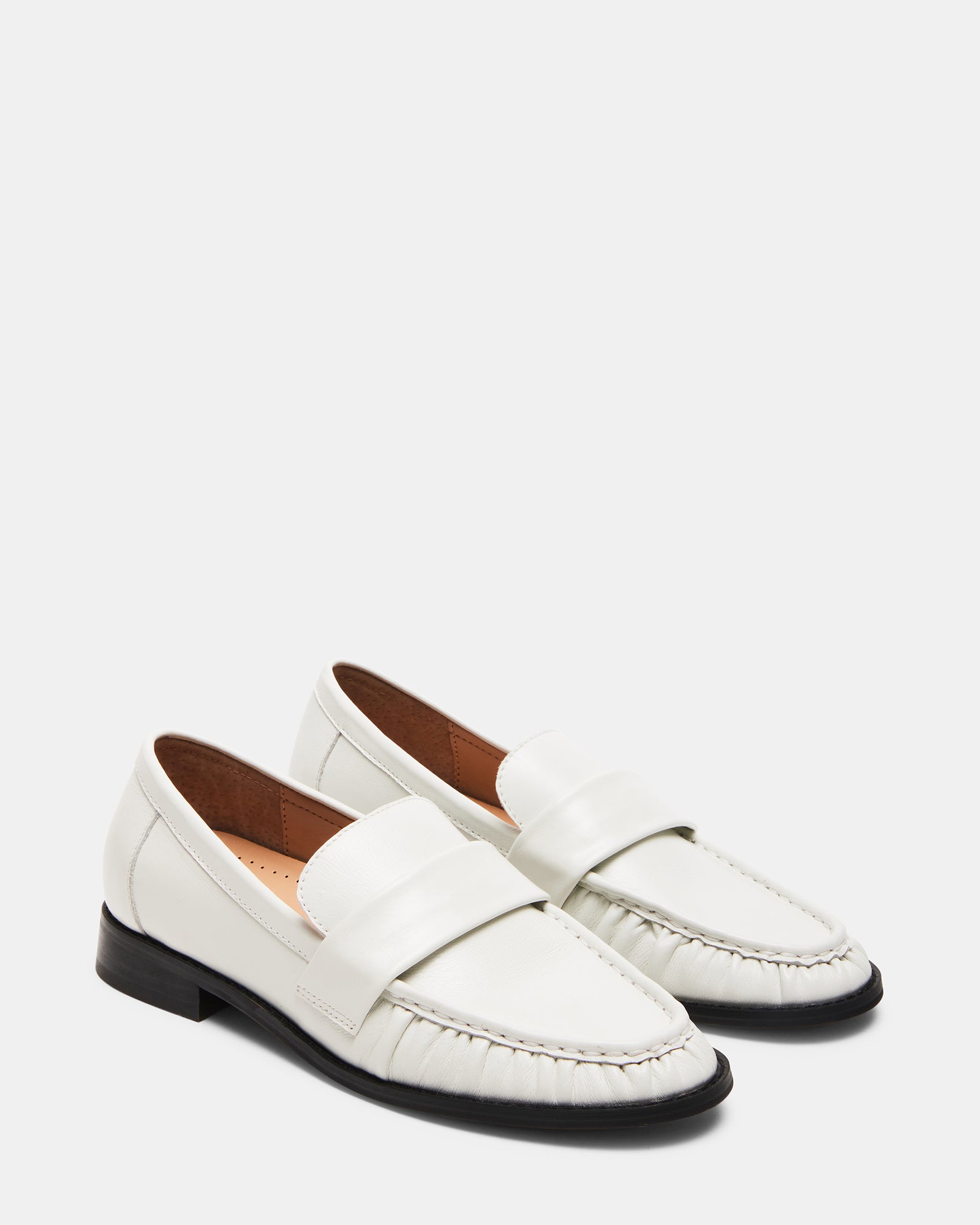 Man wearing Ridley Ice Leather loafers paired with smart casual outfit