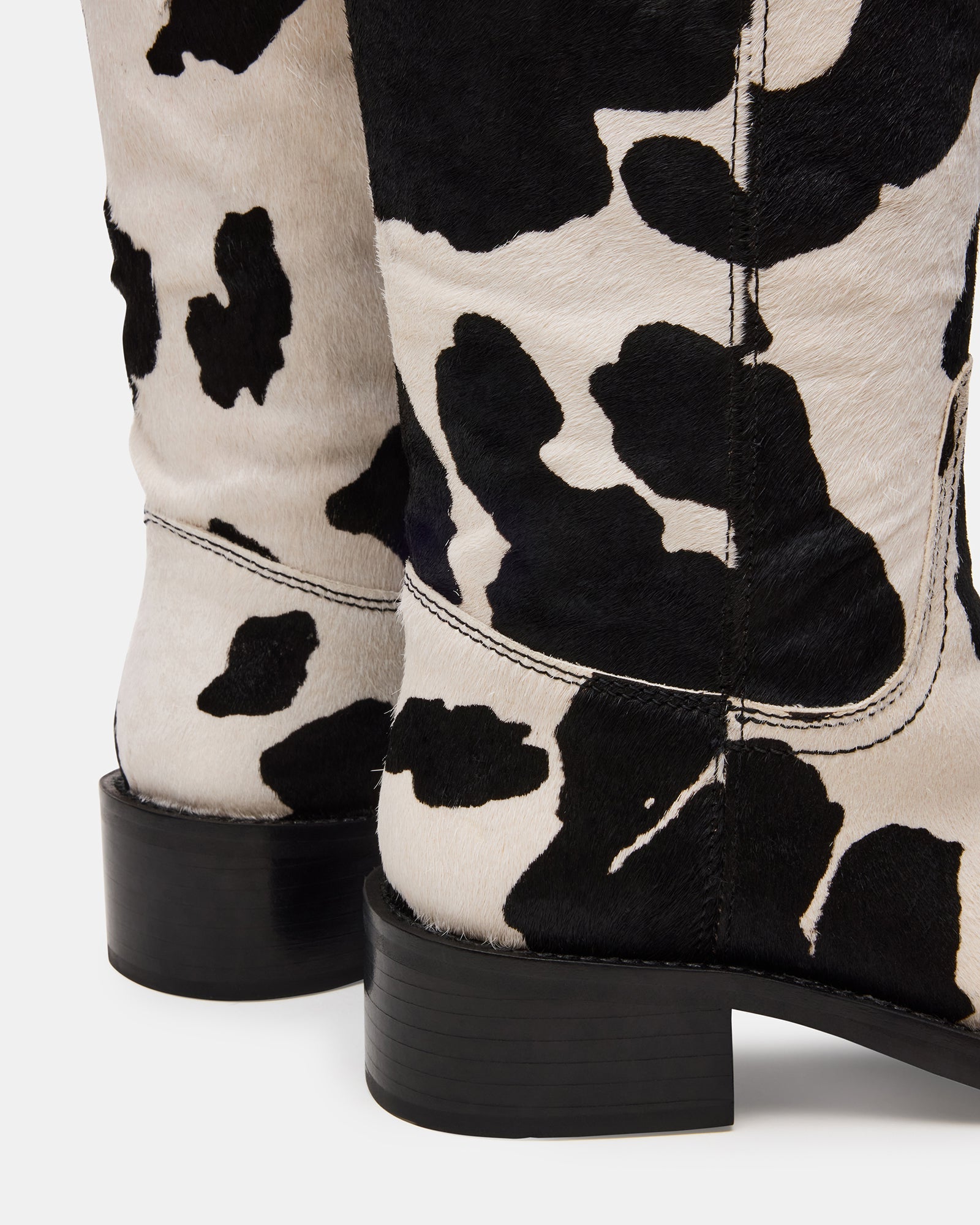 Back view showcasing the sleek design of the wide calf cowboy boots