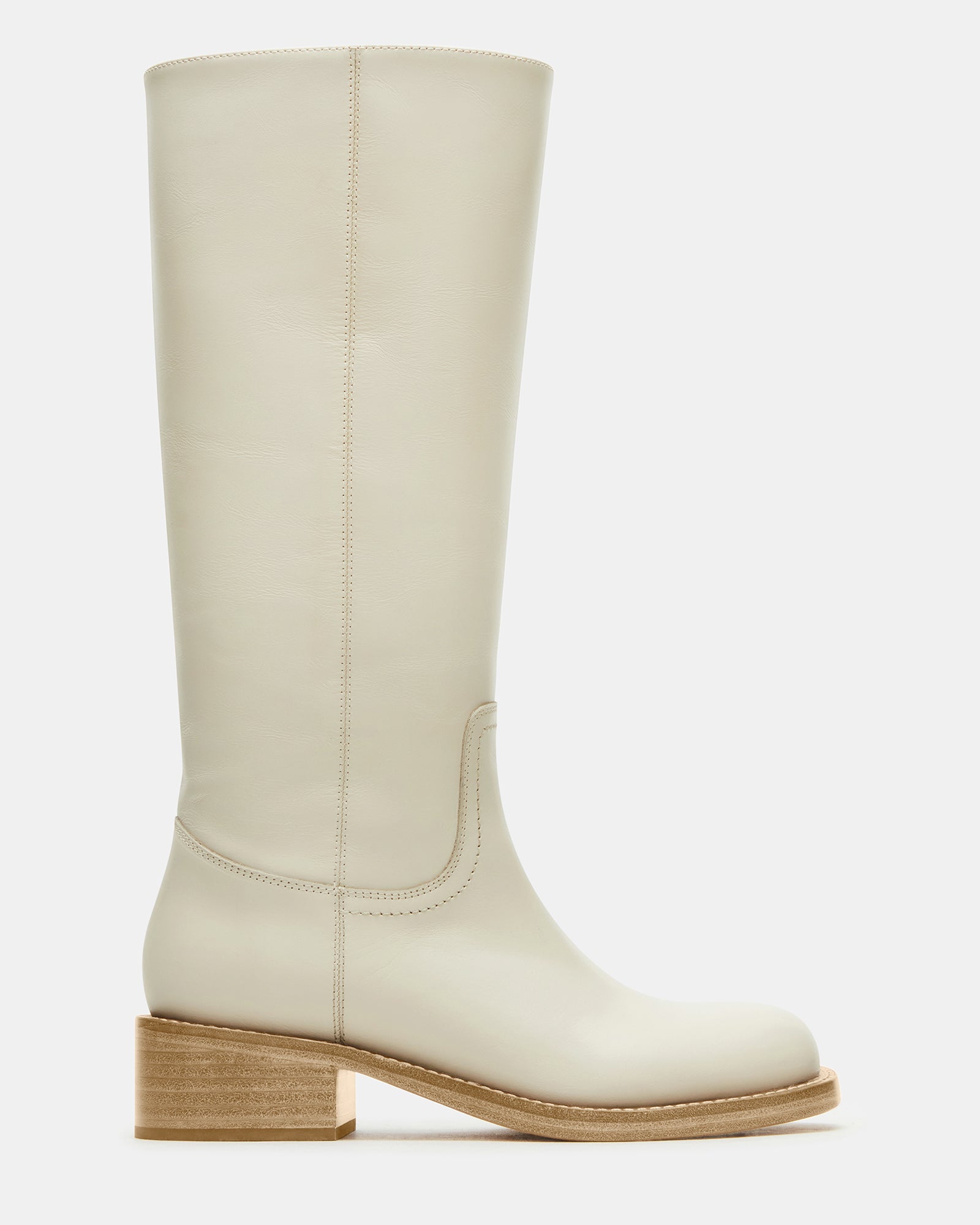 Riggs black square toe boots showcased on a wooden bench for a rustic vibe.