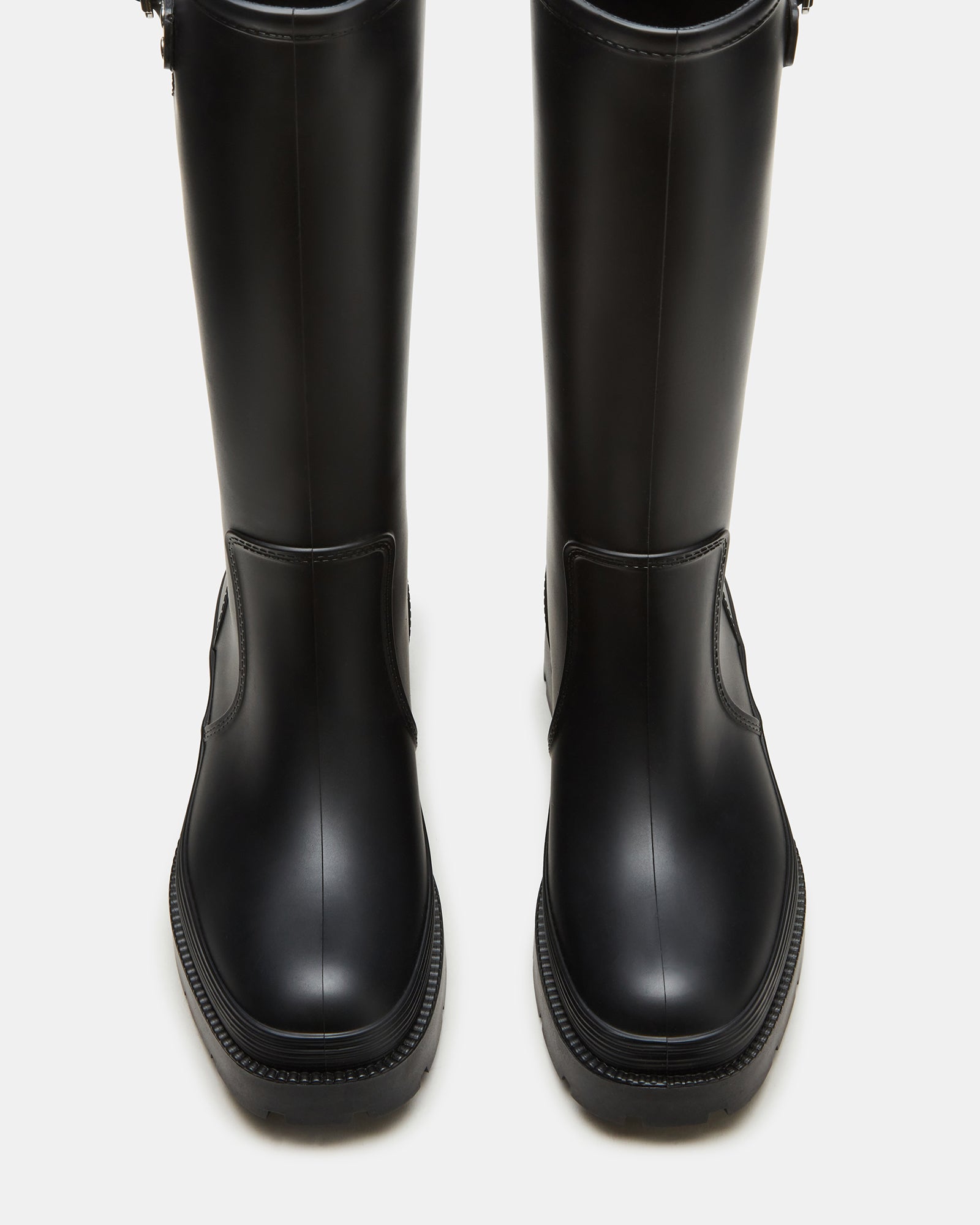 Side view of ROCKYH20 rain boots showing waterproof synthetic material