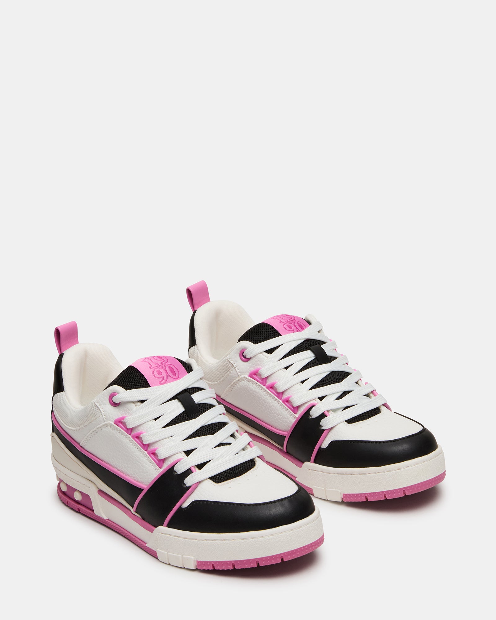 Side view of the sneakers highlighting the skate-inspired silhouette