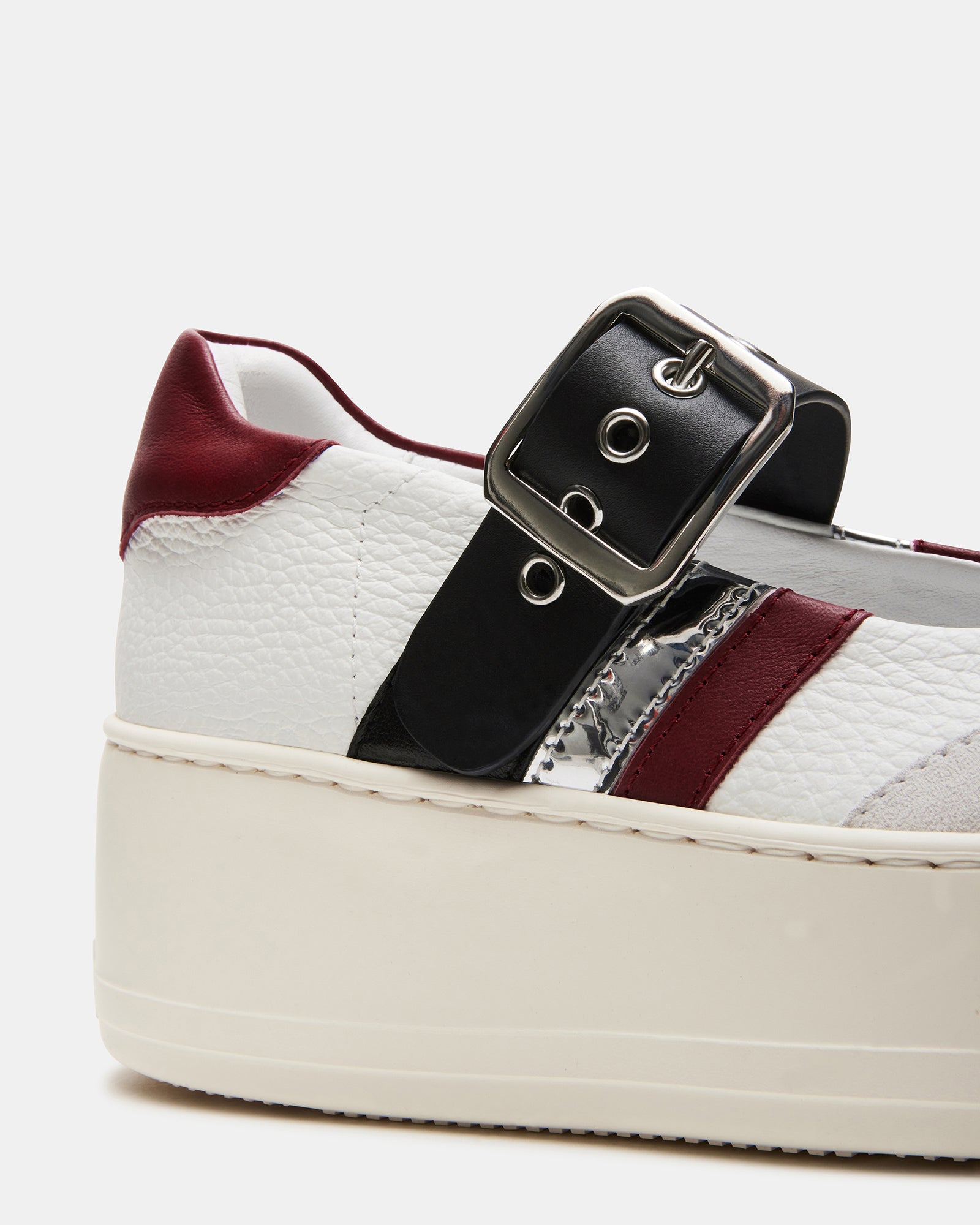 Soar Multi Mary Jane platform sneakers worn during a casual outing.