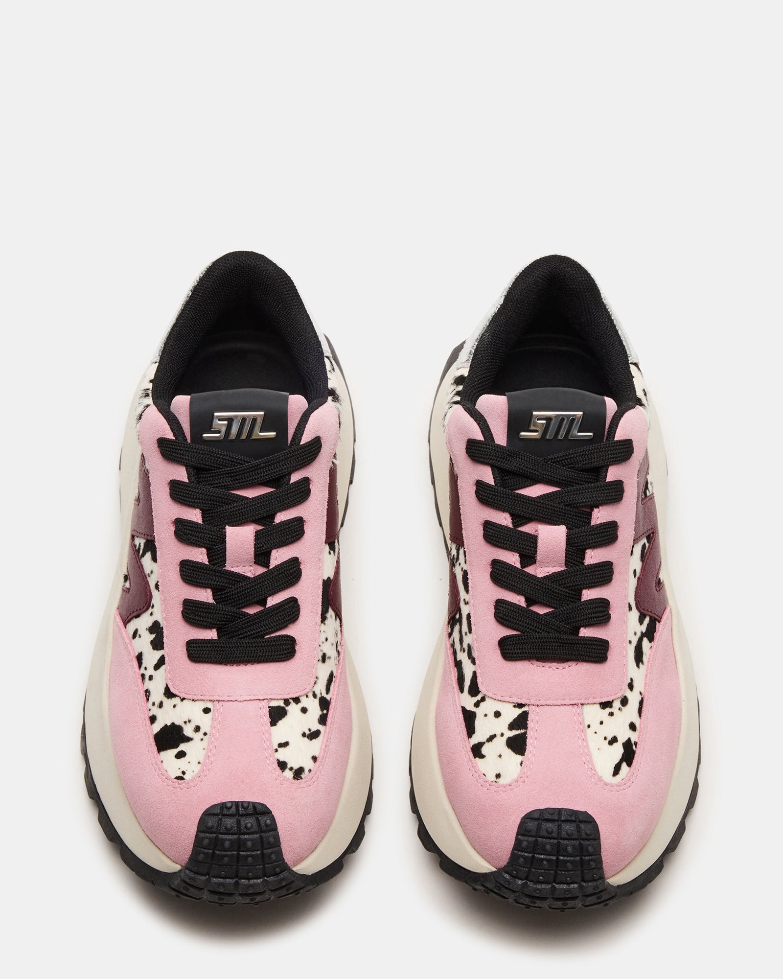 SUPERCAMPO platform sneakers shown with jeans for a casual look