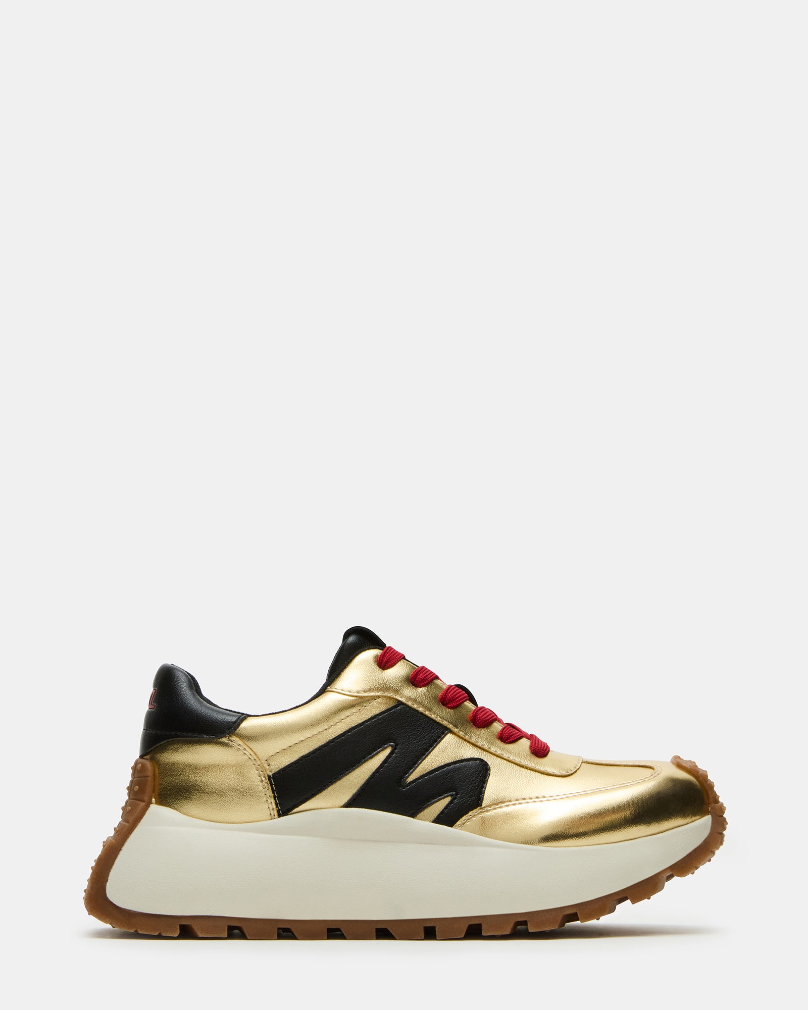 Supercampo Gold Multi platform sneakers side view on pavement