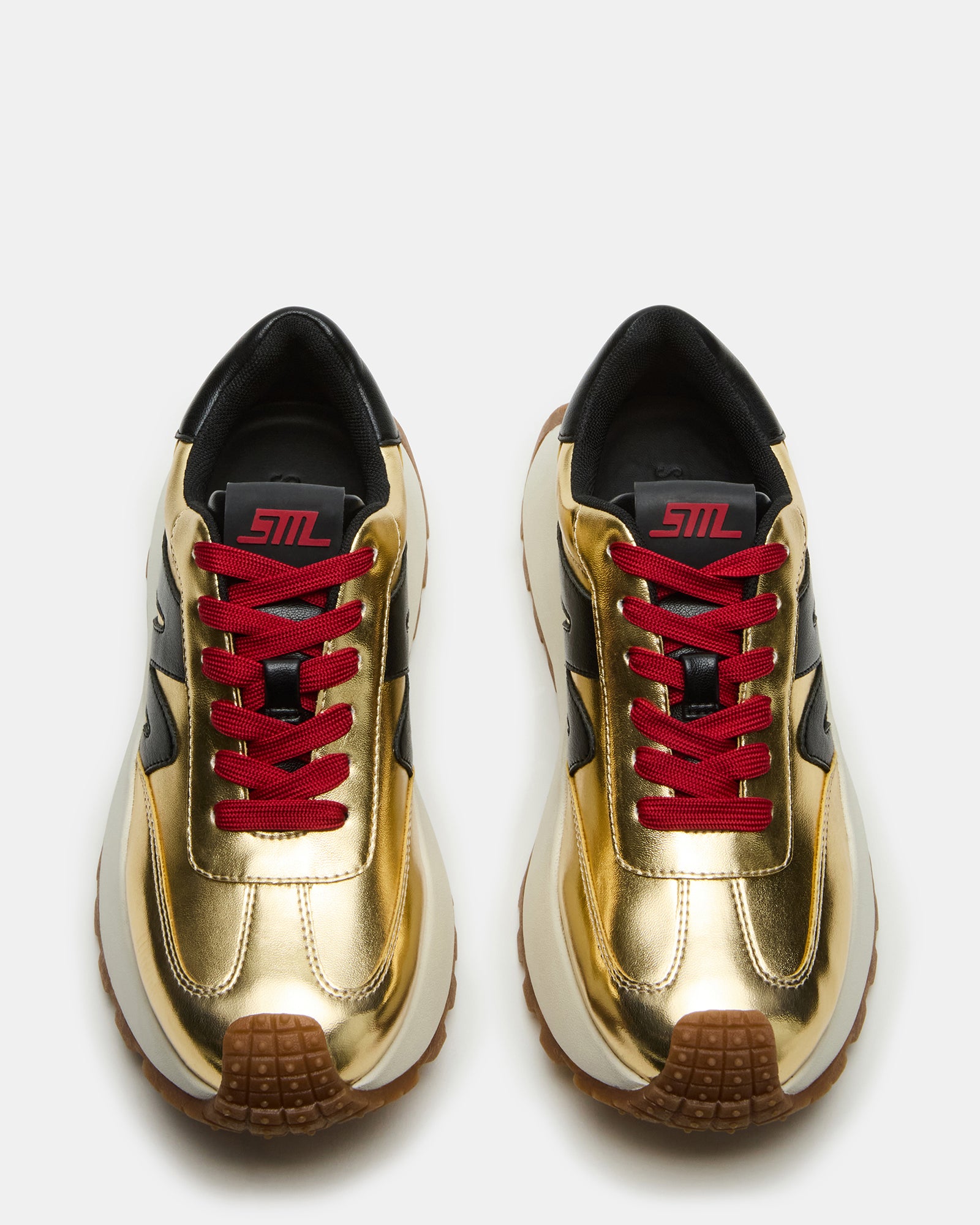 Supercampo Gold Multi platform sneakers side view on pavement