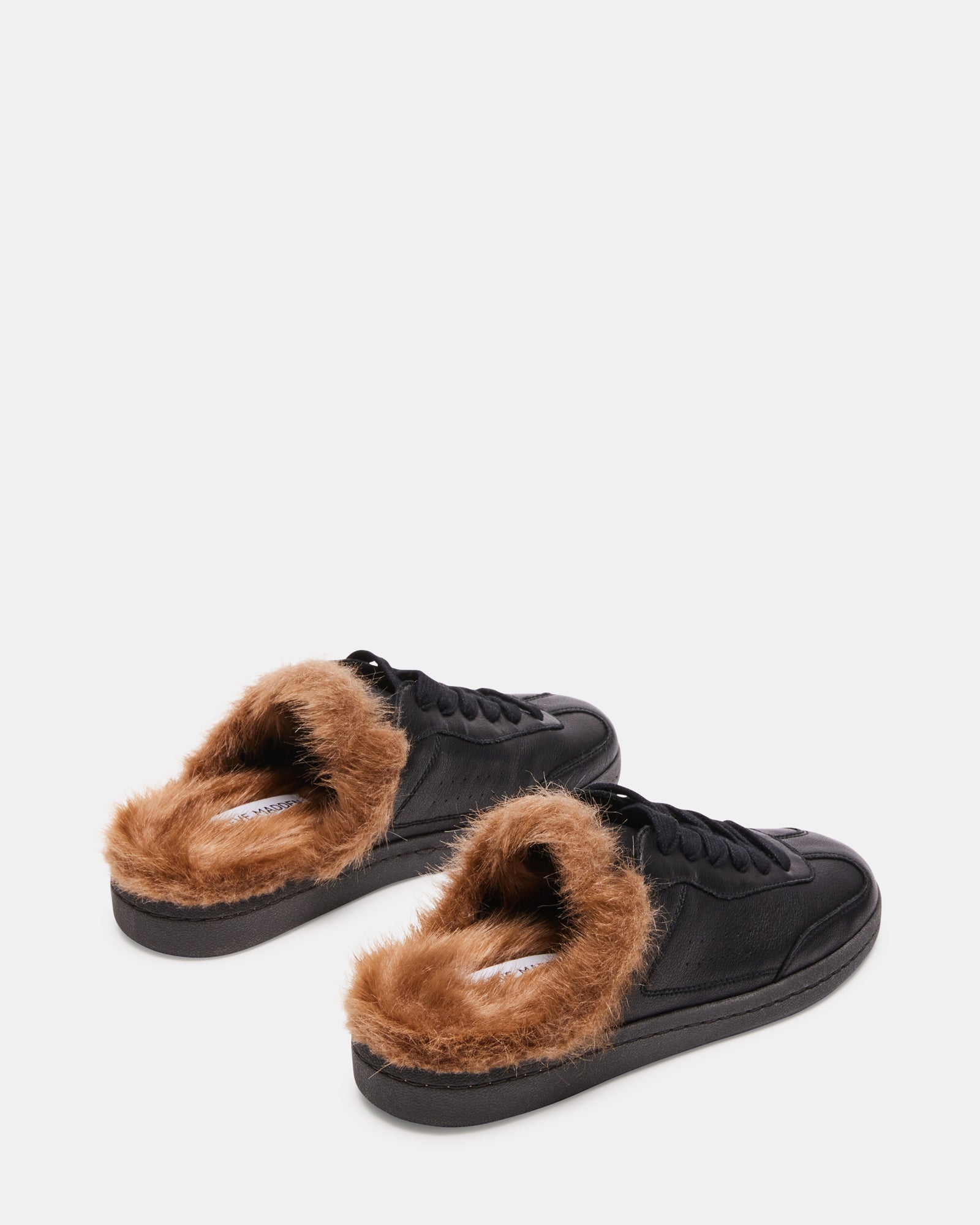 Side view of Talon black leather sneakers ideal for casual outings.