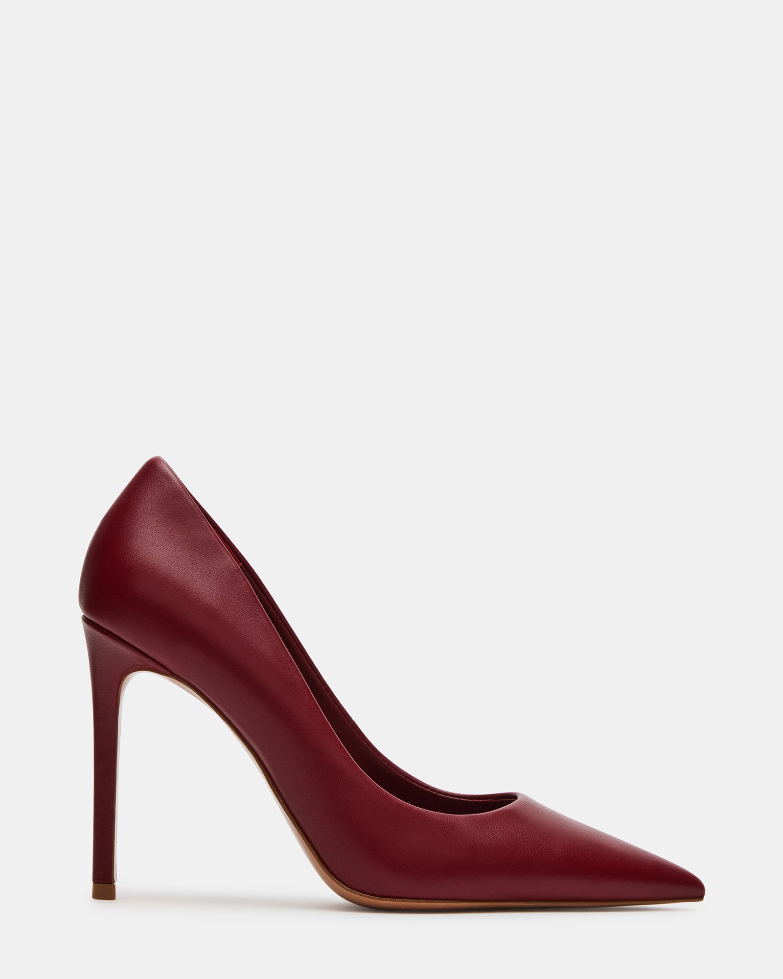 Elegant black patent leather pumps showcasing a pointed toe and stiletto heel.