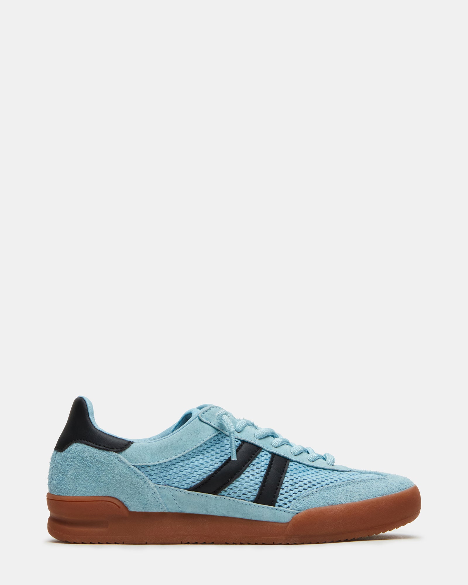 Side view of Verdict Light Blue sneakers showcasing their sleek low-top design