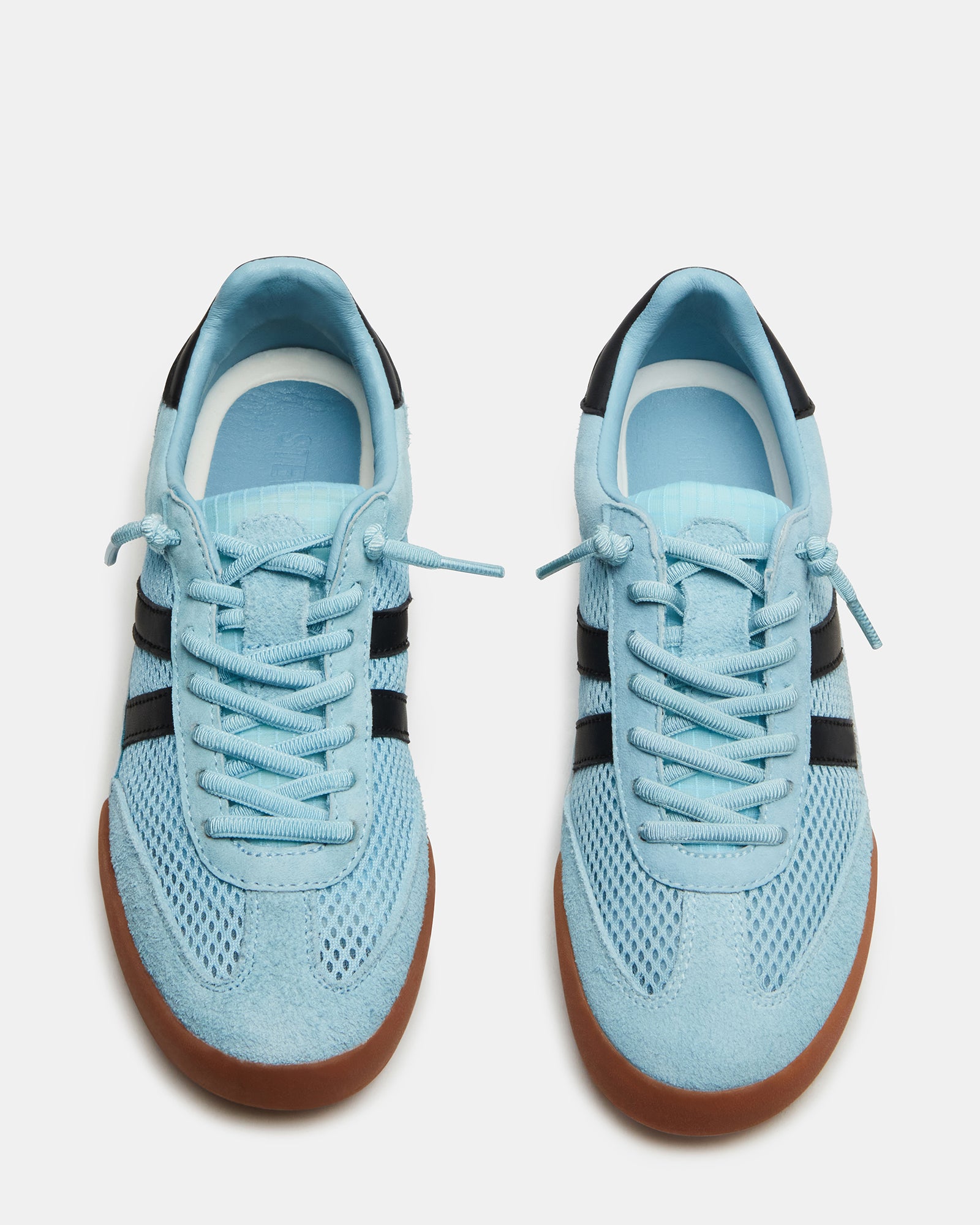 Side view of Verdict Light Blue sneakers showcasing their sleek low-top design