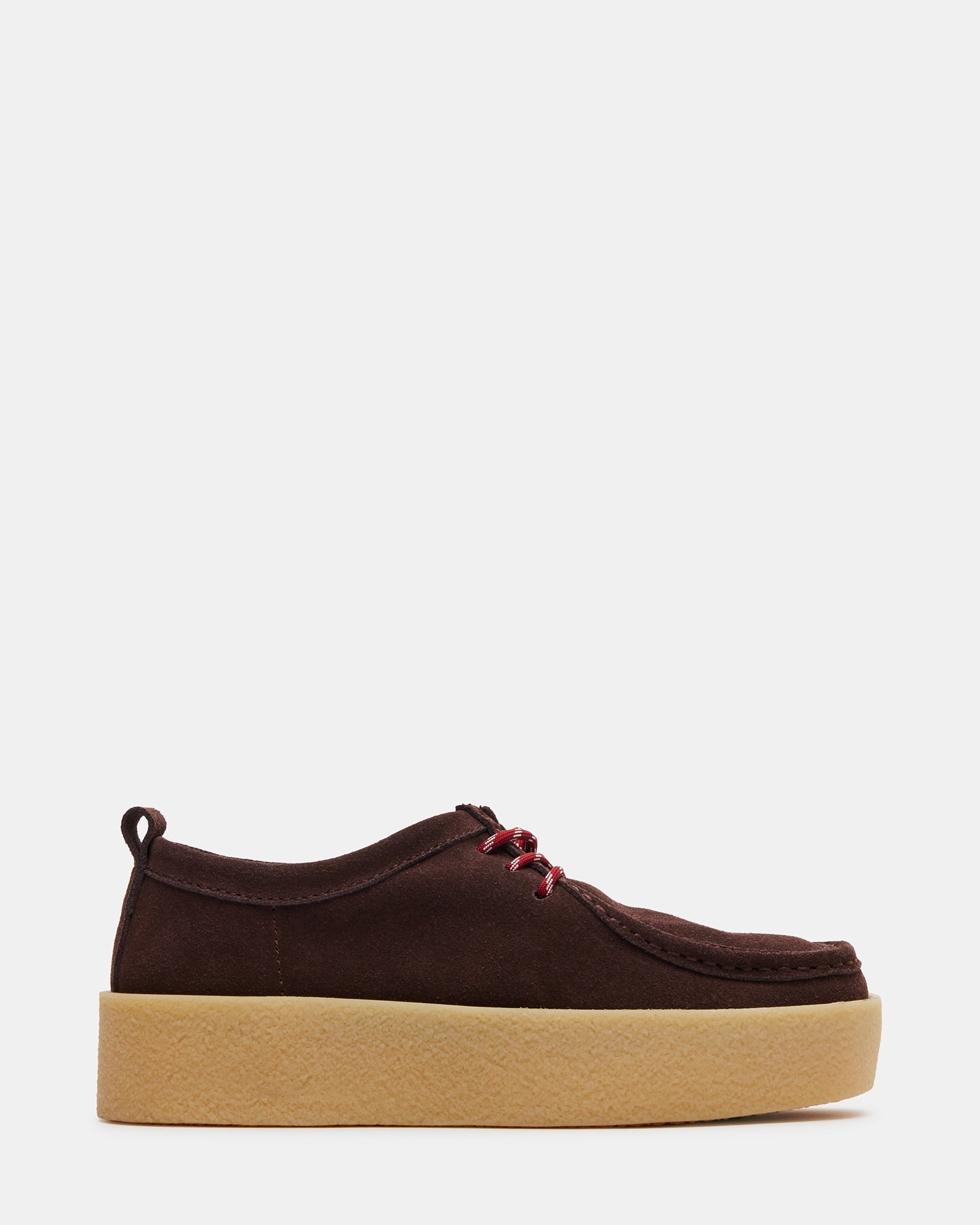Brown suede loafers with colored laces, ideal for casual and formal wear.