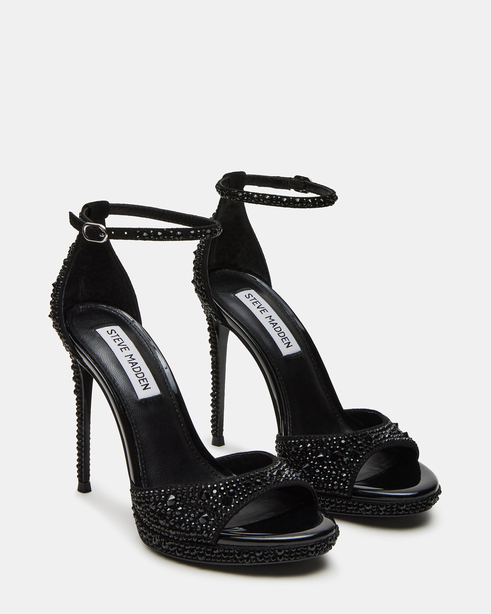 Fashionable womens dress shoes with rhinestones and sleek silhouette