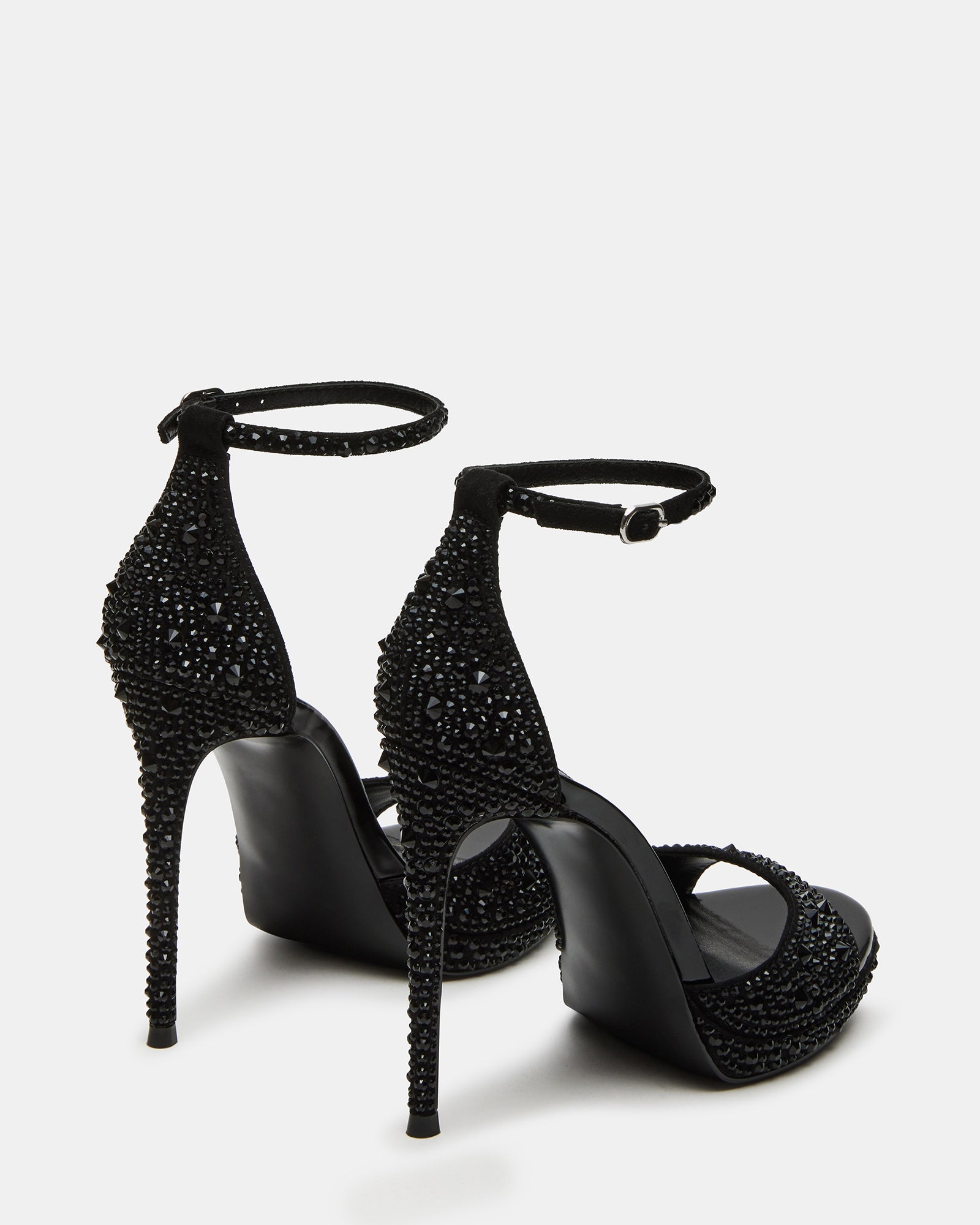 Fashionable womens dress shoes with rhinestones and sleek silhouette